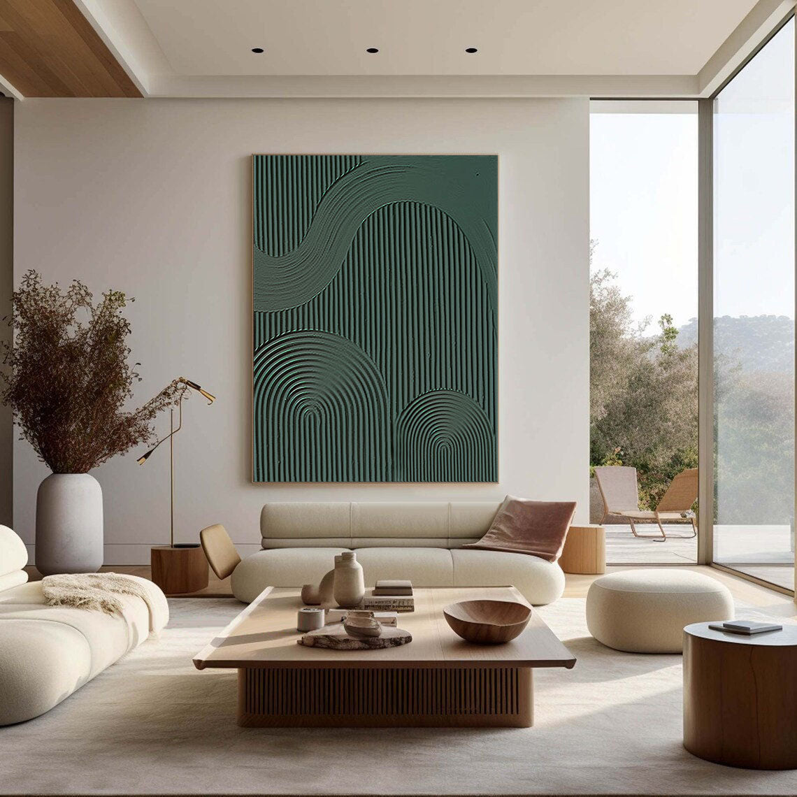 Blue & Green Minimalist Painting #BGM 037
