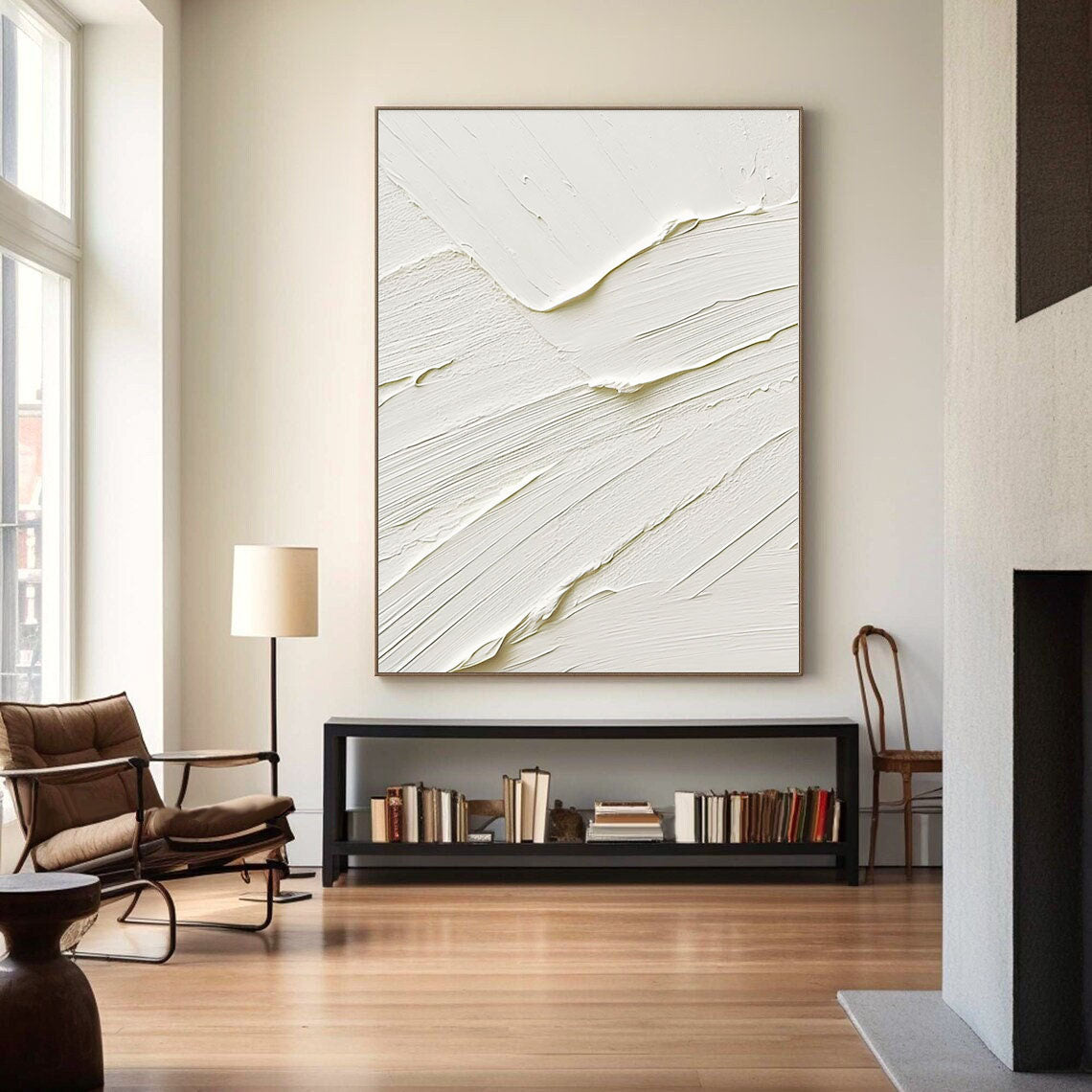White Minimalist Painting #WM 019