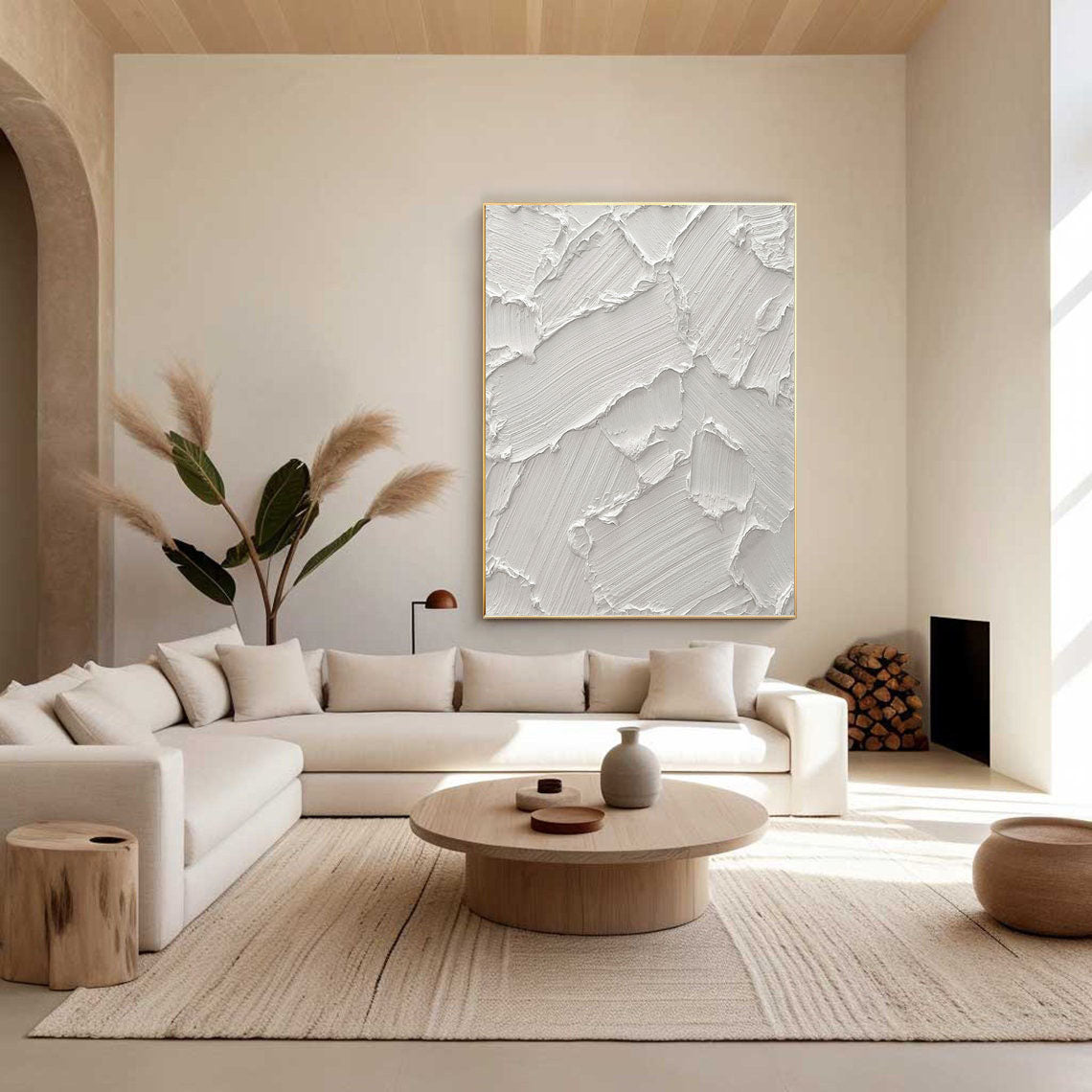 White Minimalist Painting #WM 026