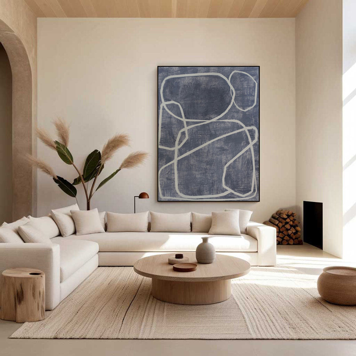 Blue & Green Abstract Painting #BGA 023