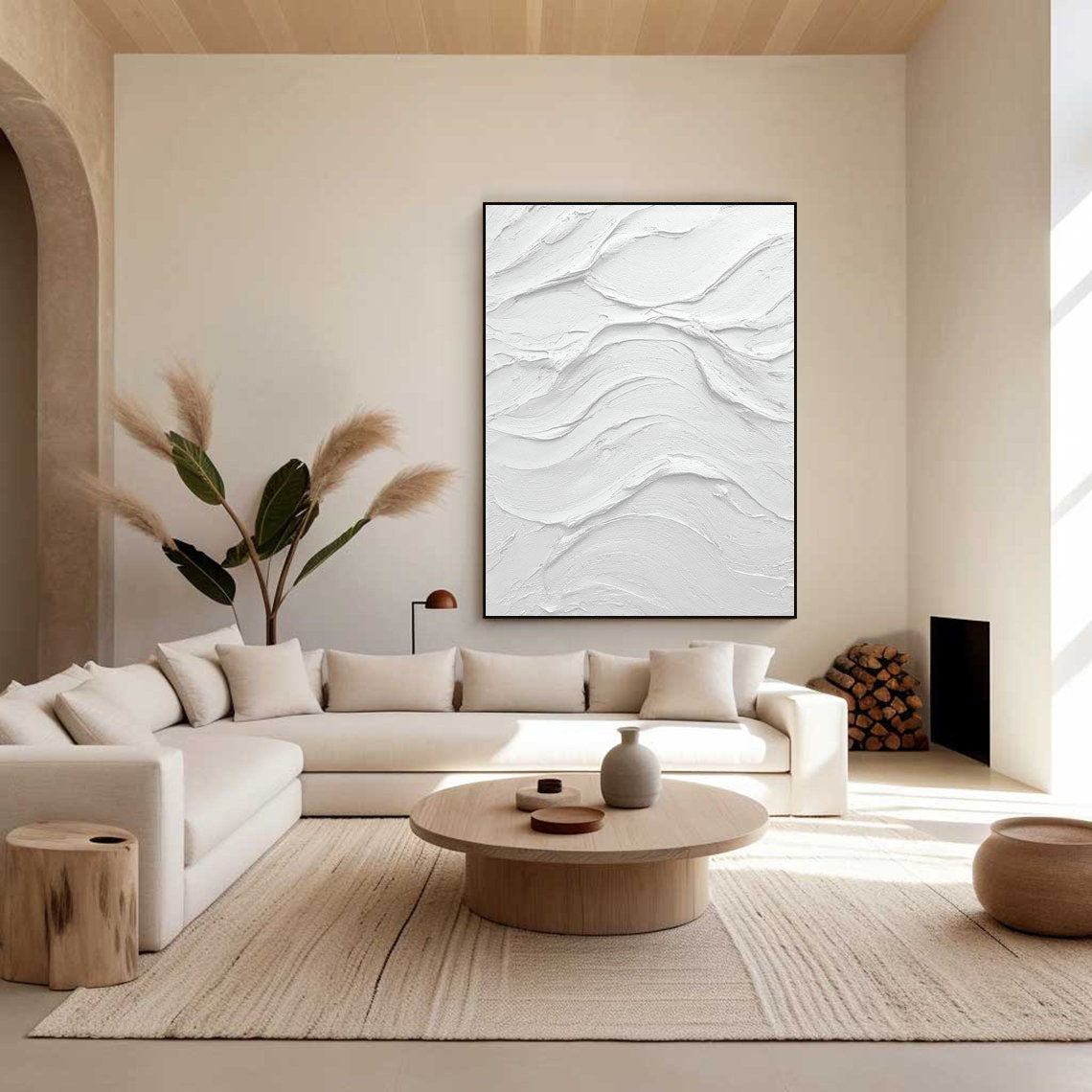 White Minimalist Painting #WM 027