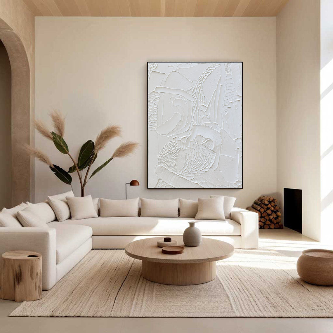 White Minimalist Painting #WM 025