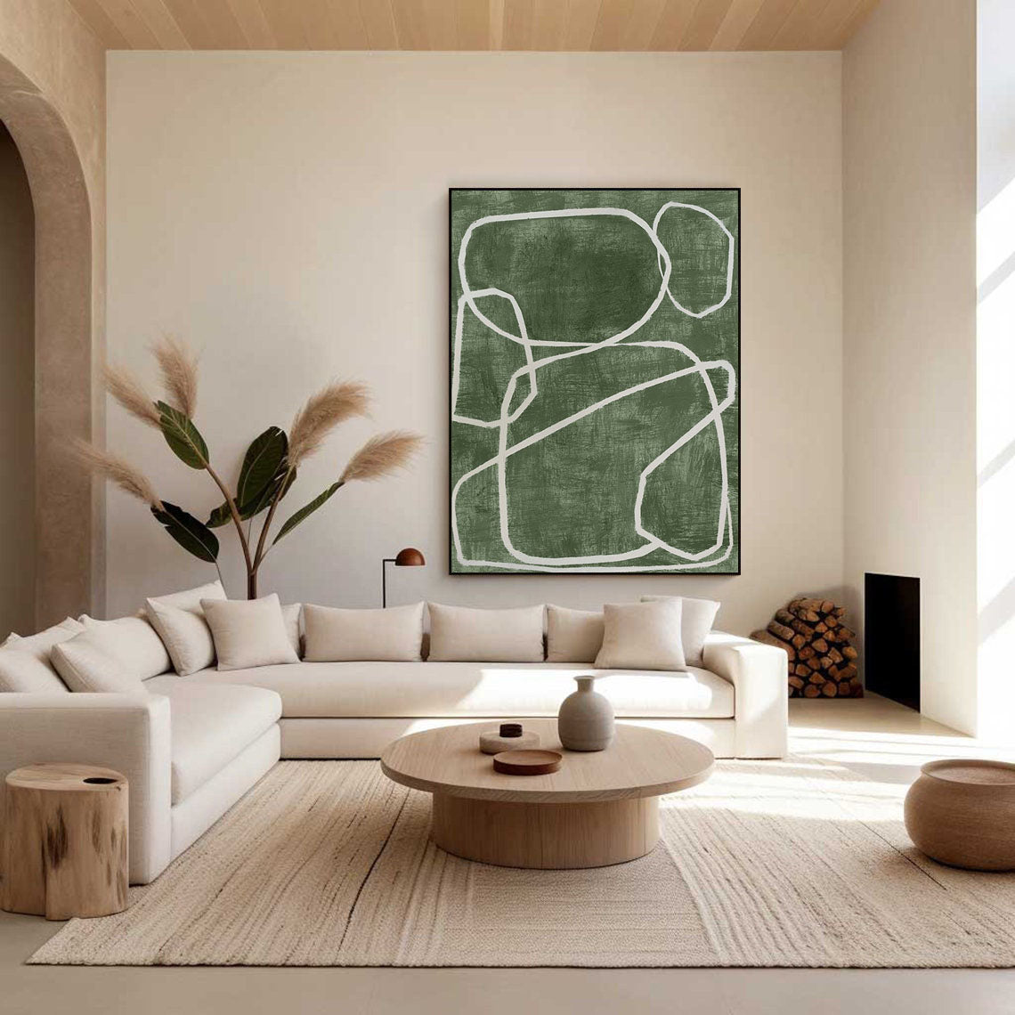 Blue & Green Abstract Painting #BGA 016