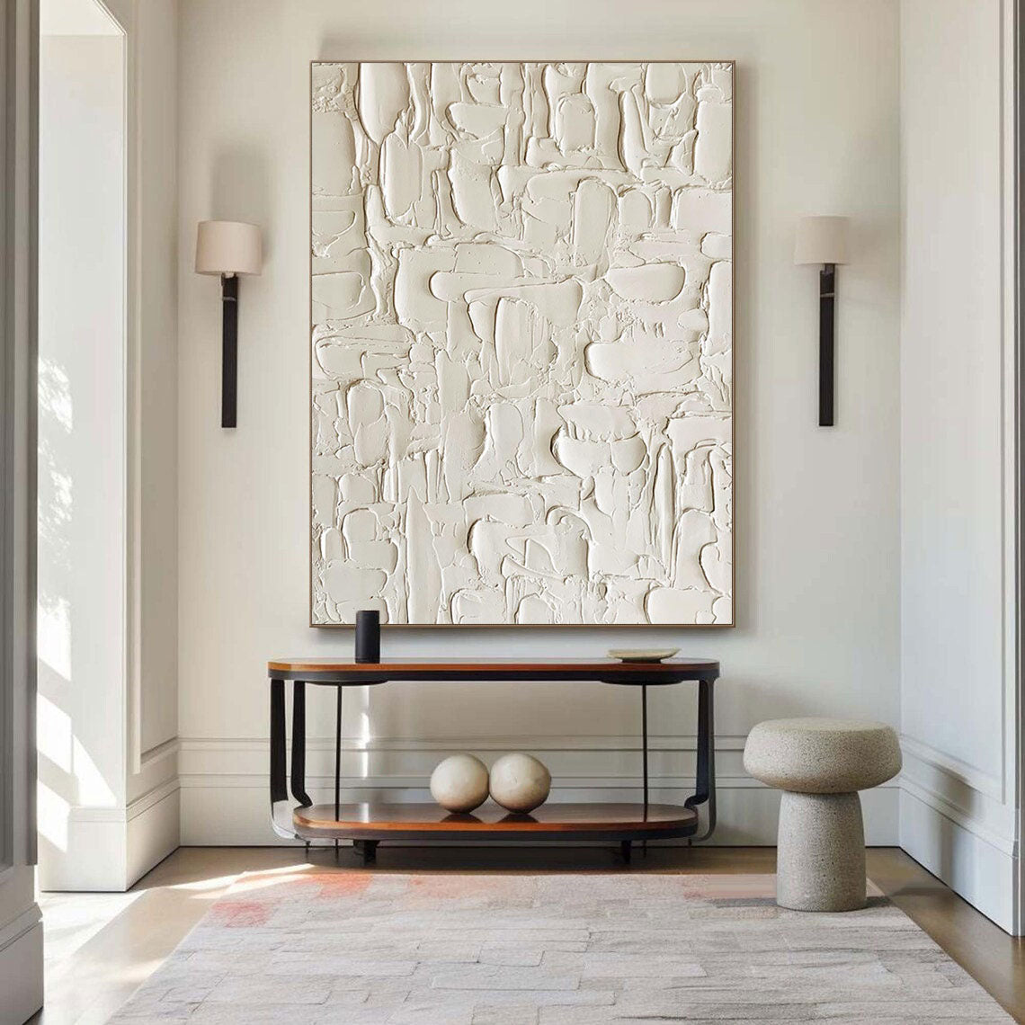 White Minimalist Painting #WM 021
