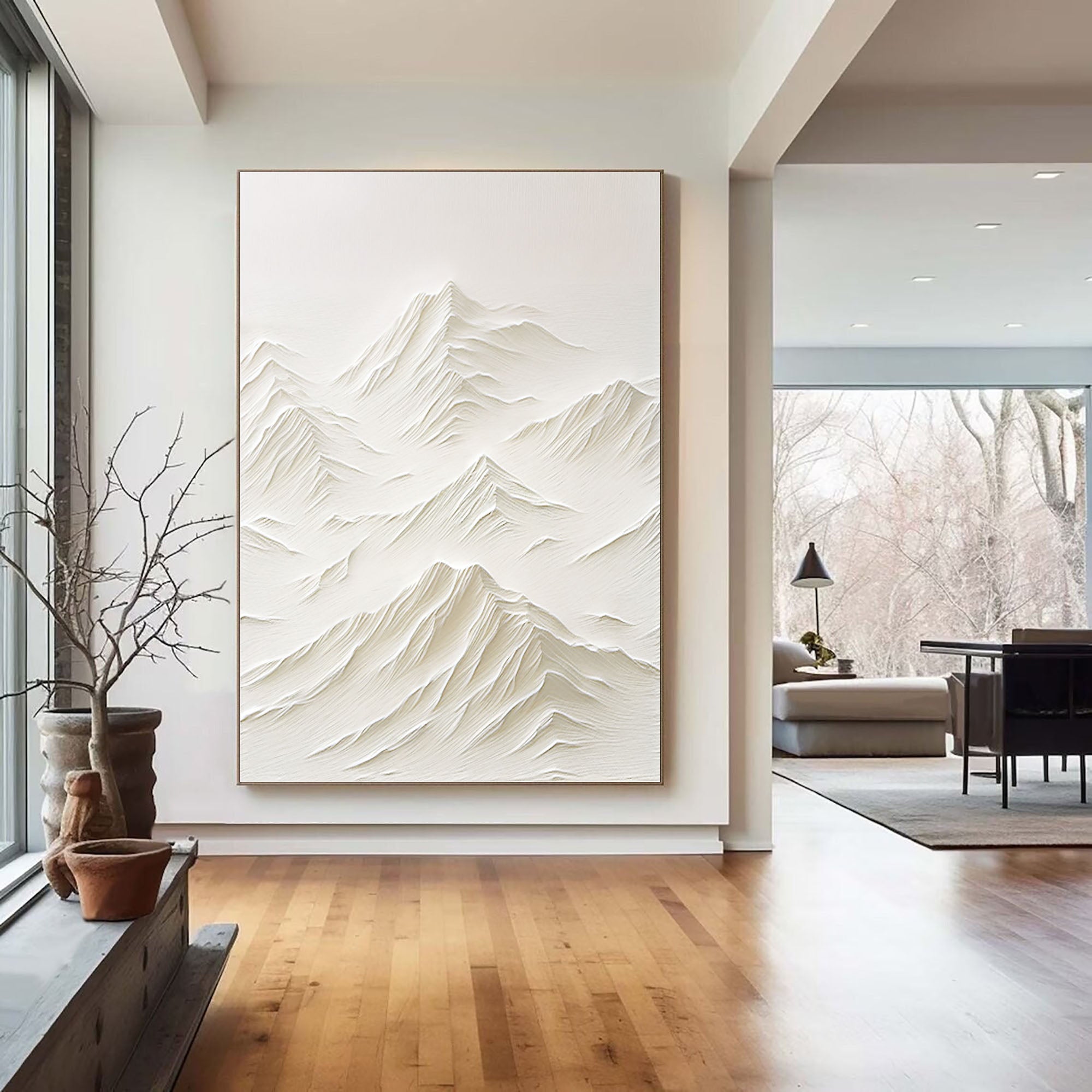 White Minimalist Painting #WM 029