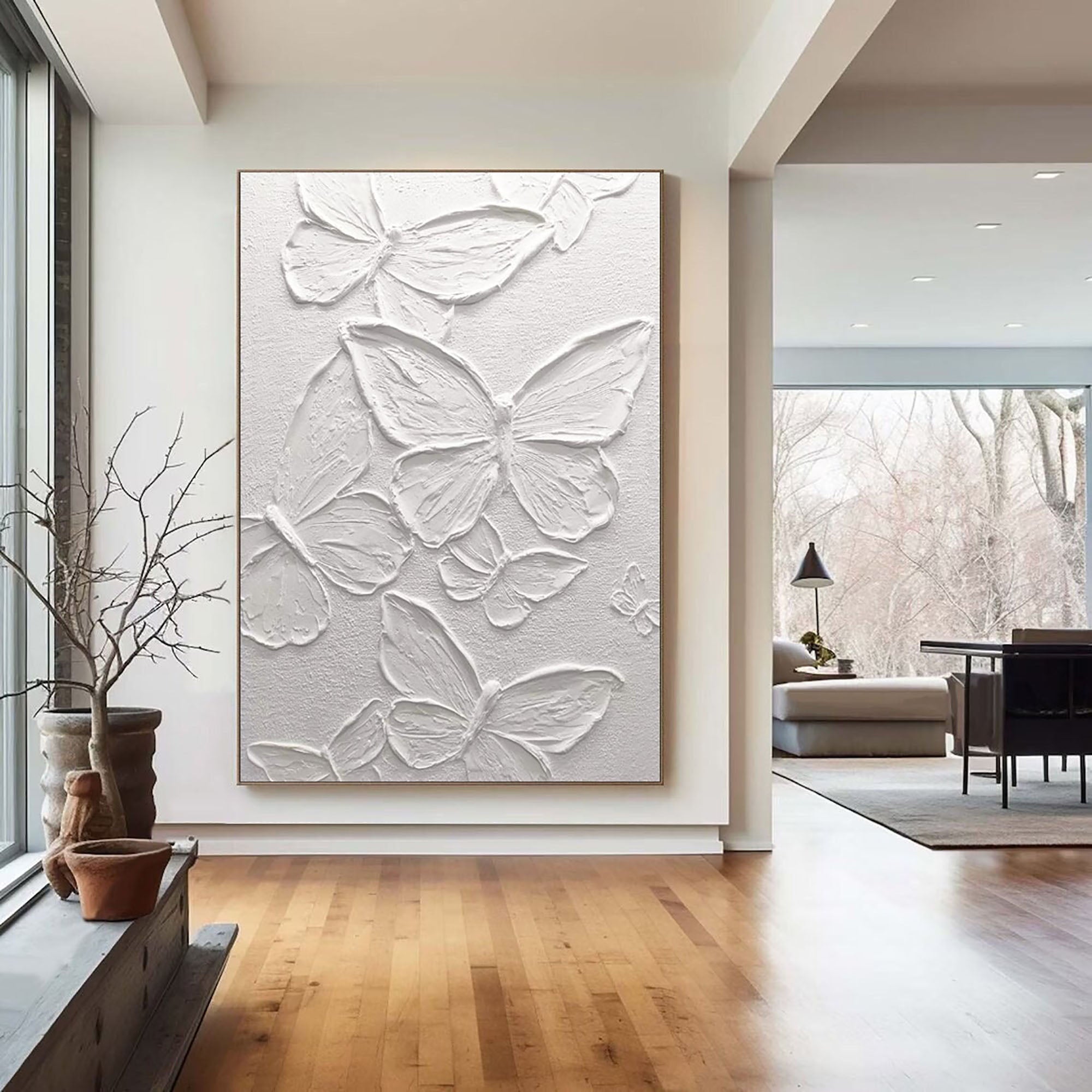 White Minimalist Painting #WM 031