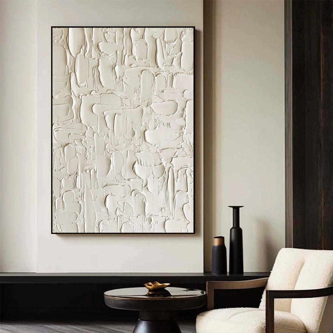 White Minimalist Painting #WM 021