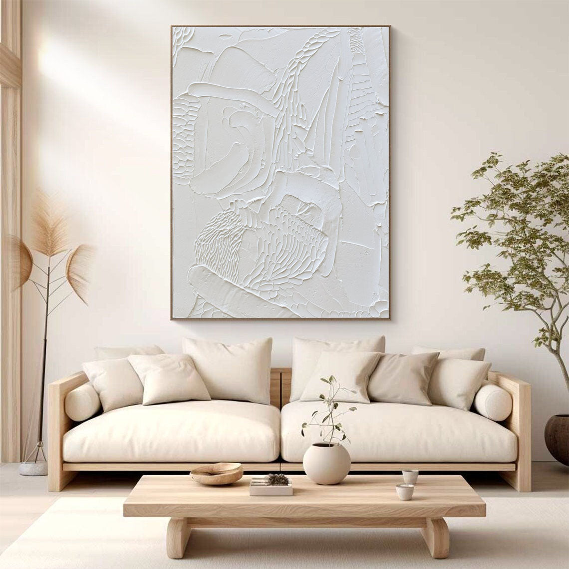 White Minimalist Painting #WM 025