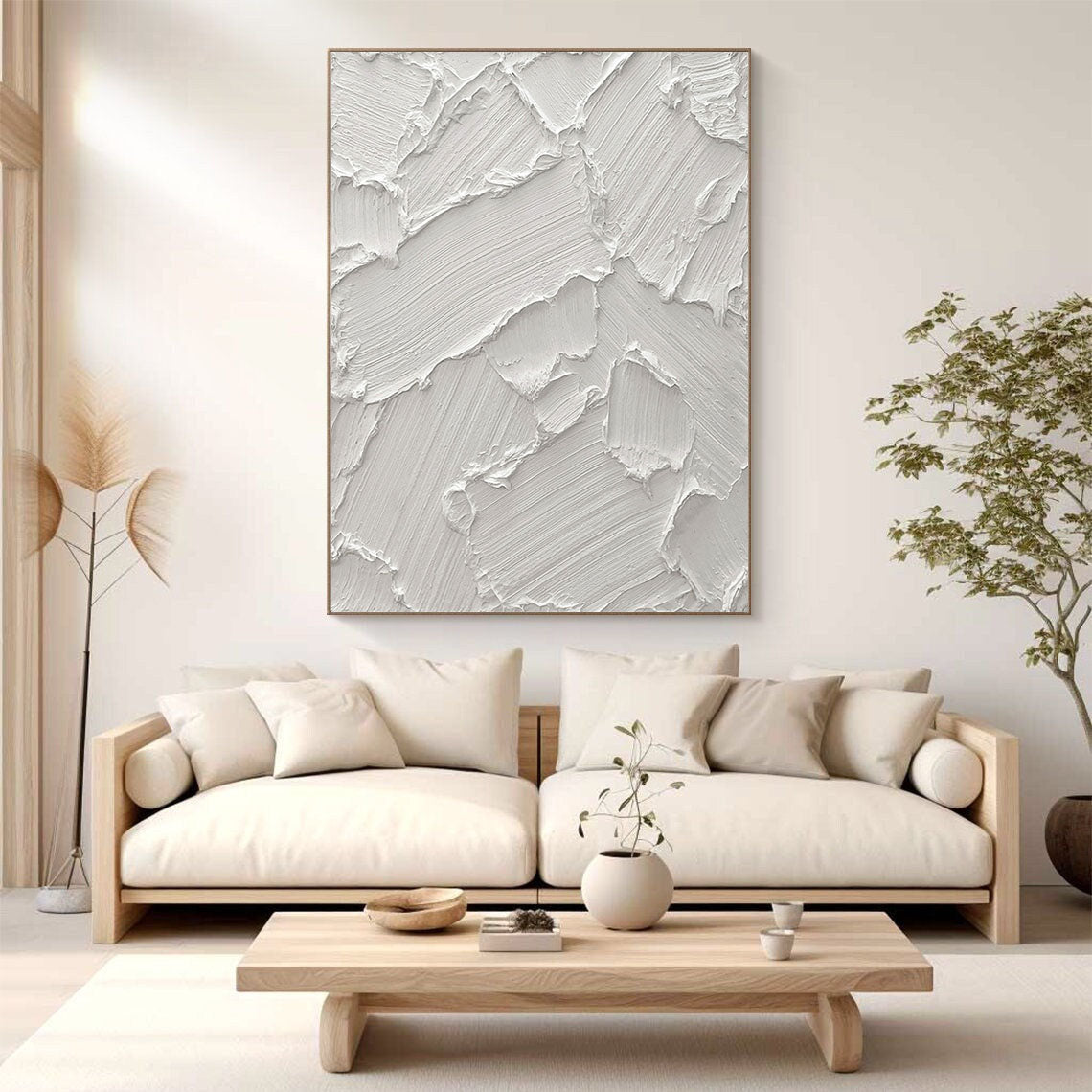 White Minimalist Painting #WM 026