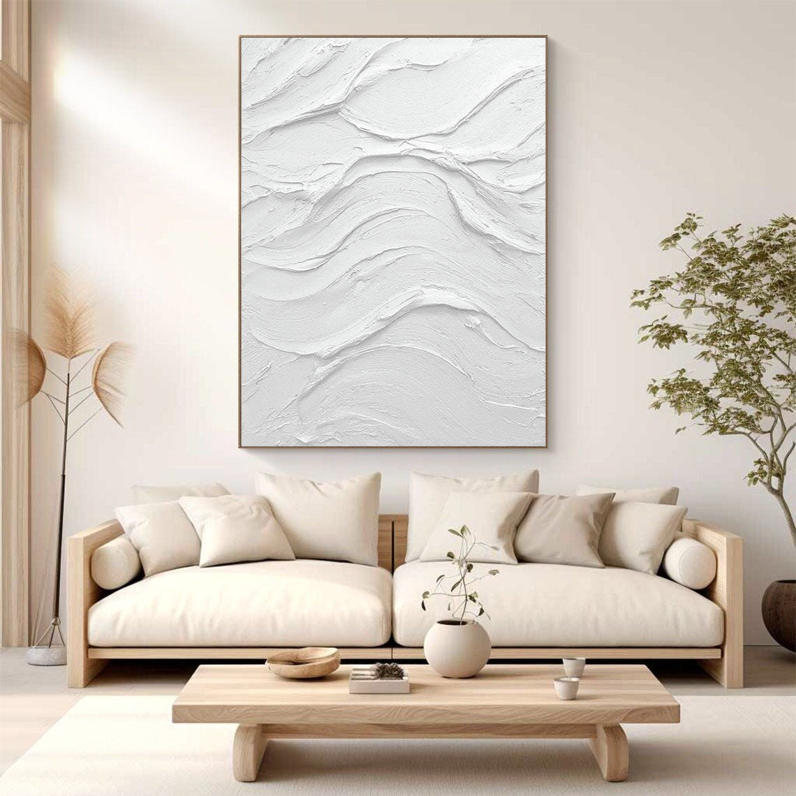 White Minimalist Painting #WM 027