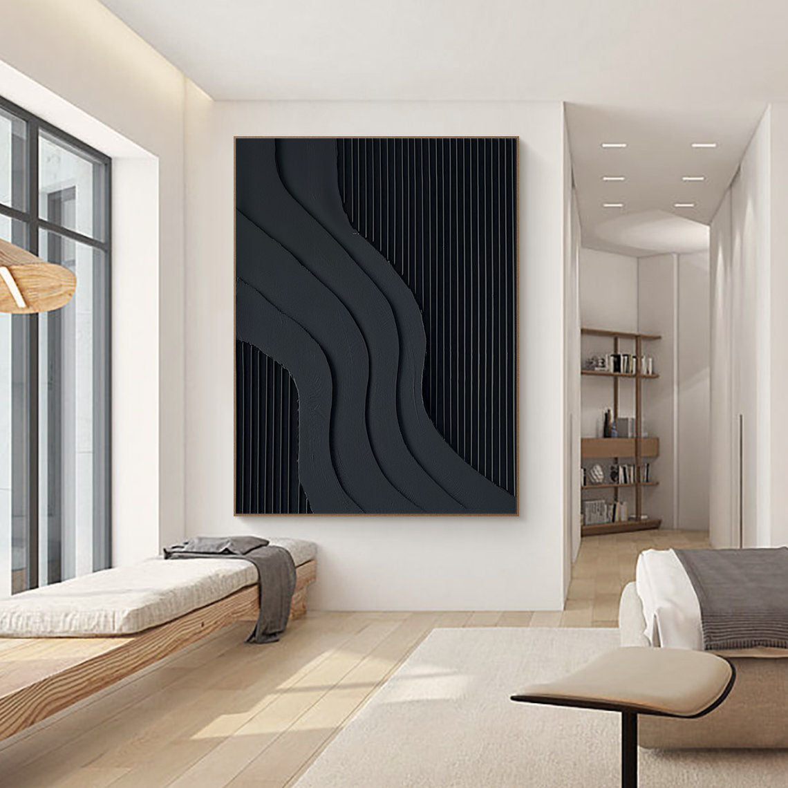 Black Minimalist Painting #BM 050