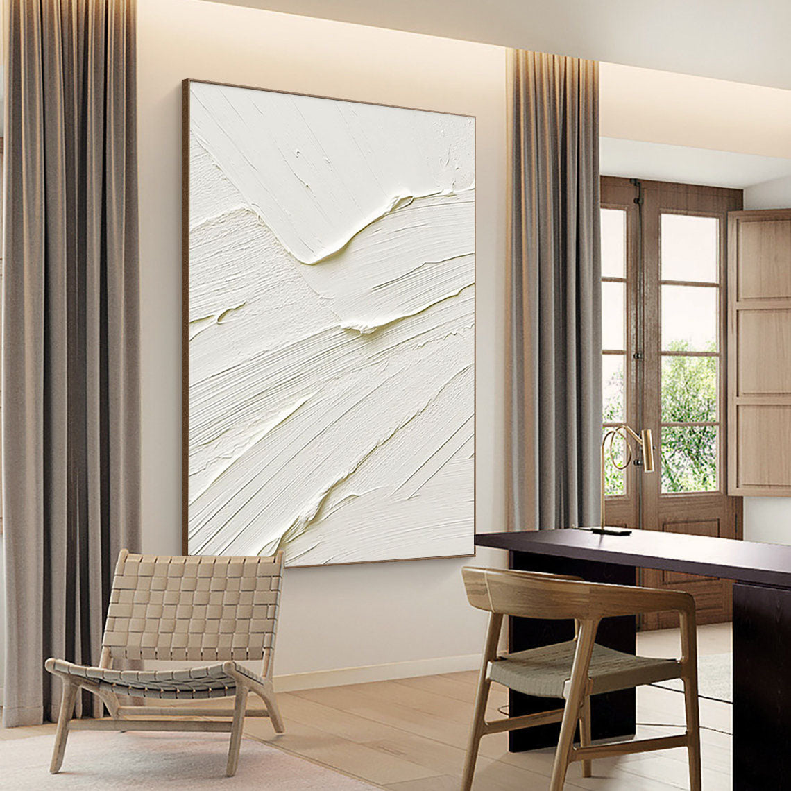 White Minimalist Painting #WM 019