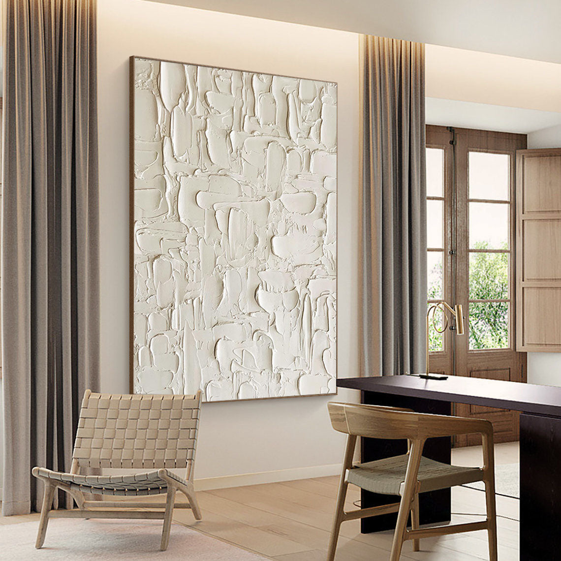 White Minimalist Painting #WM 021