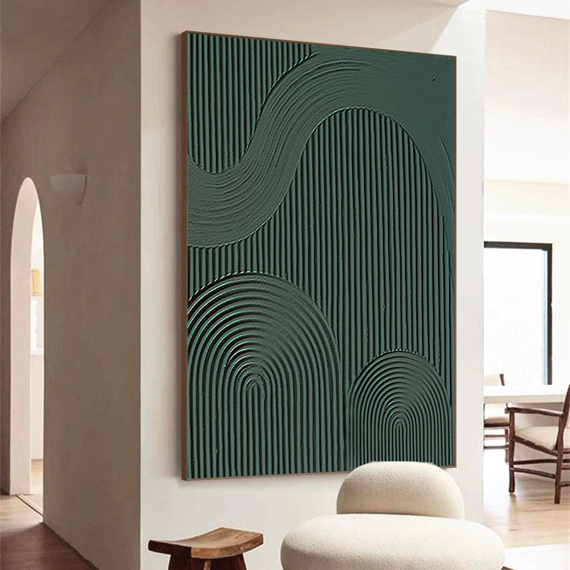Blue & Green Minimalist Painting #BGM 037