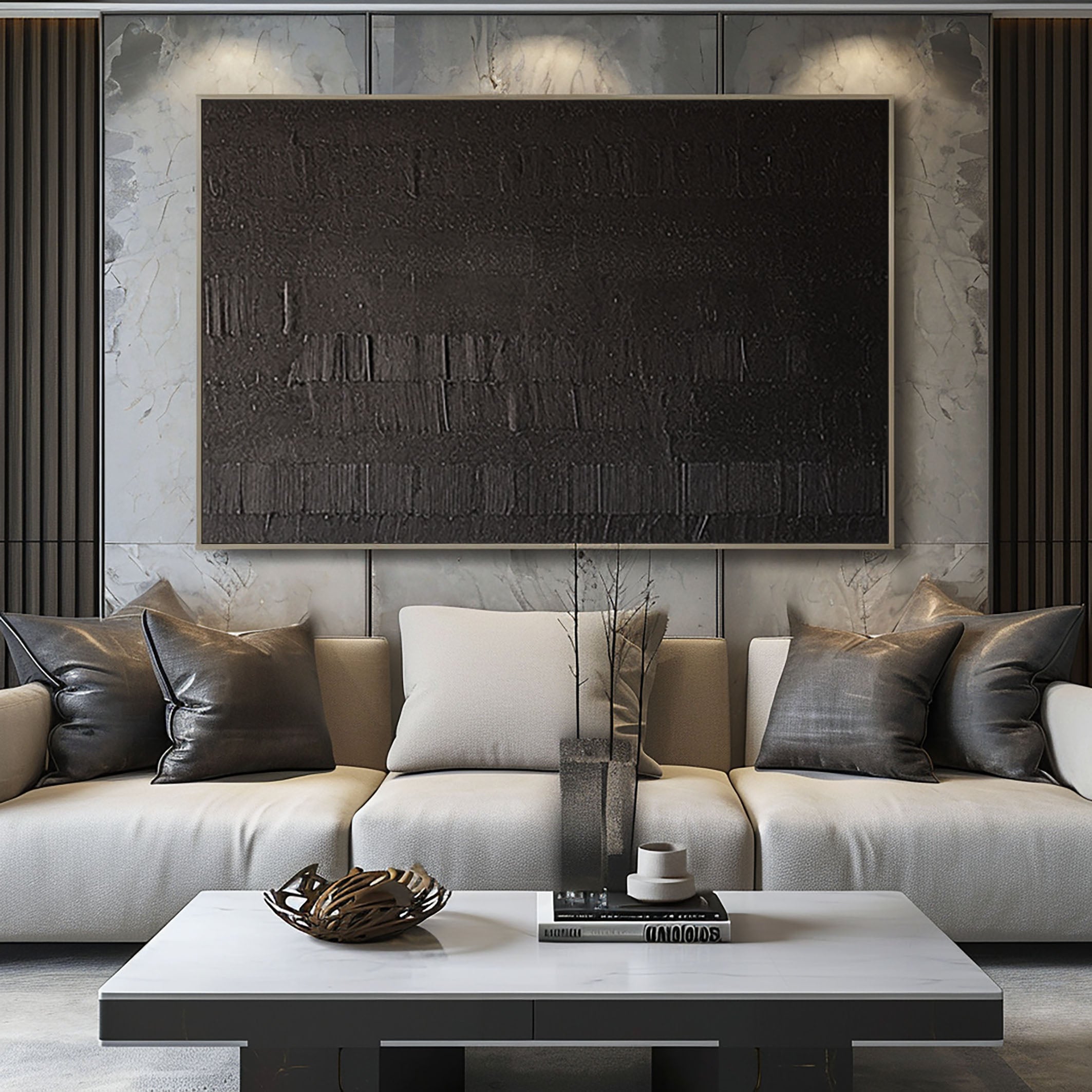Black Minimalist Painting #BM 014