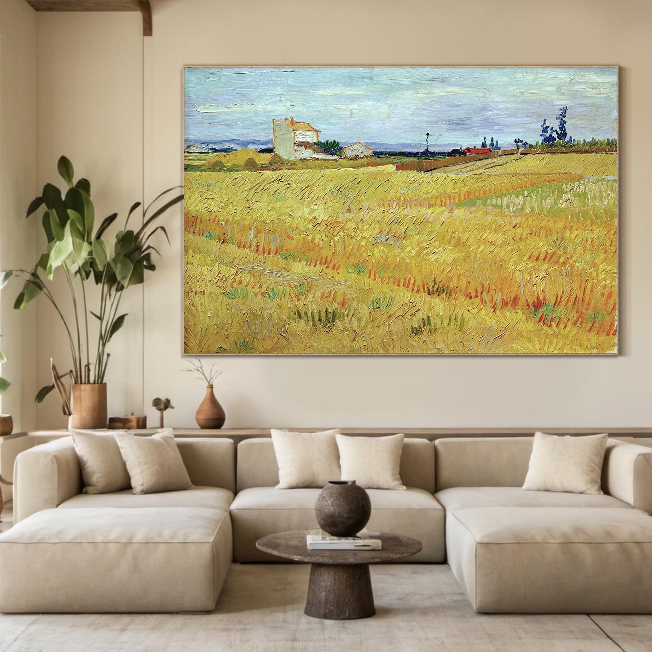 Wheat Fields, Vincent Van Gogh Inspired #BGA 104