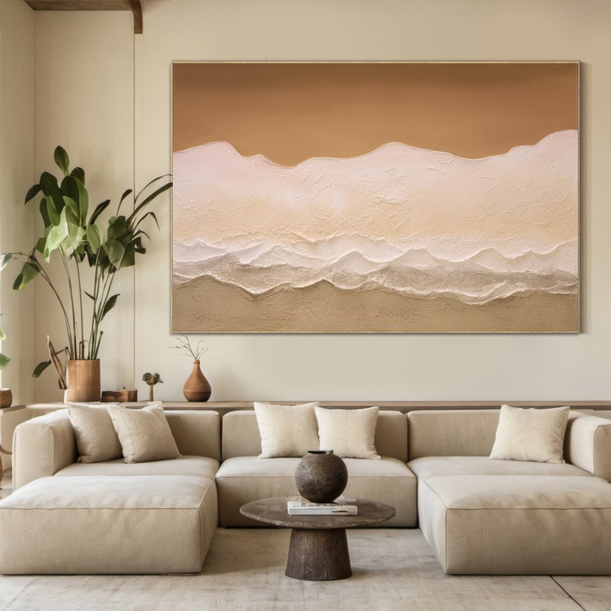 Contemporary Landscape Abstract with Textured Layers #BGA 253