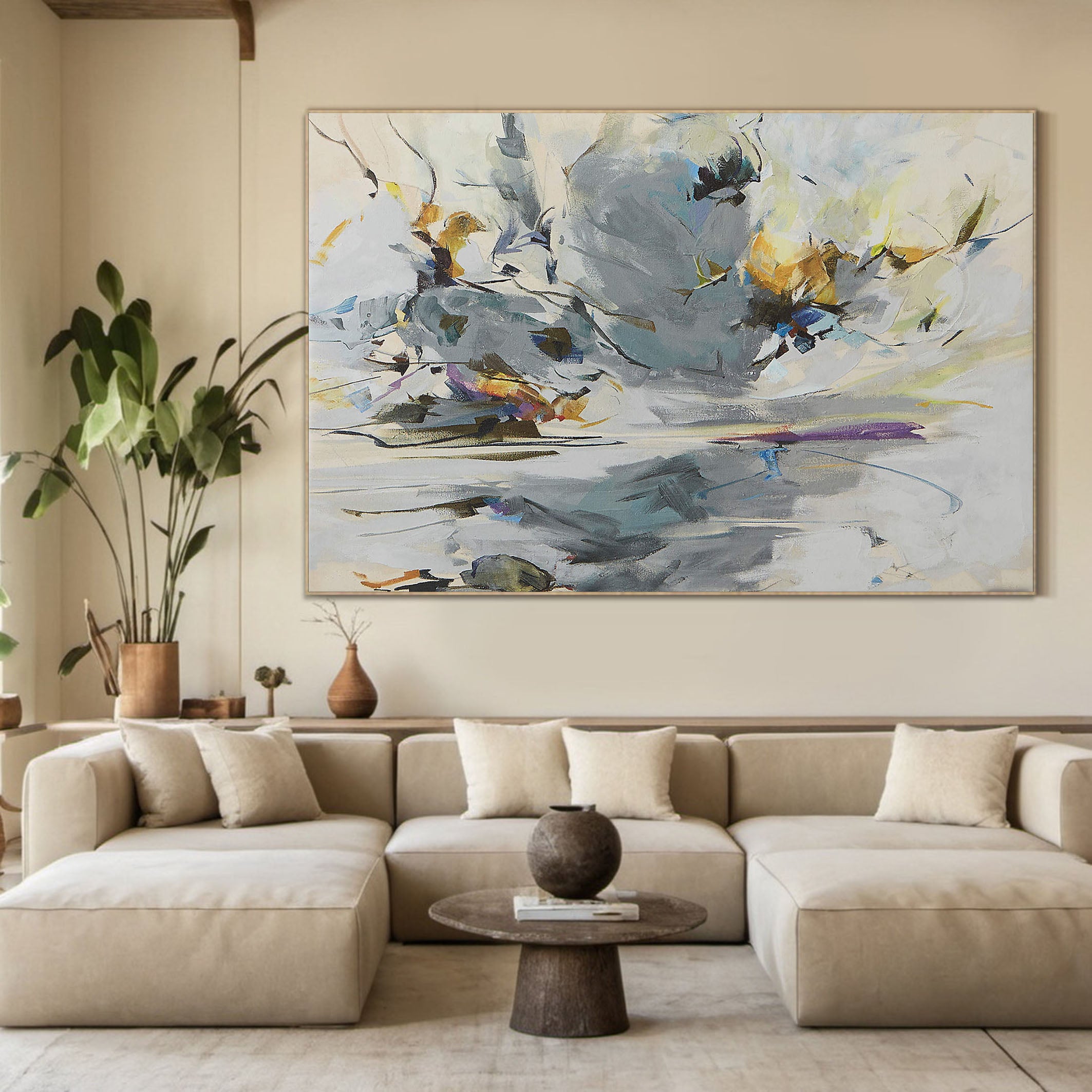 The Birds Of Wonder In the Auspicious Sky, Abstract Wall Art #BGA 109