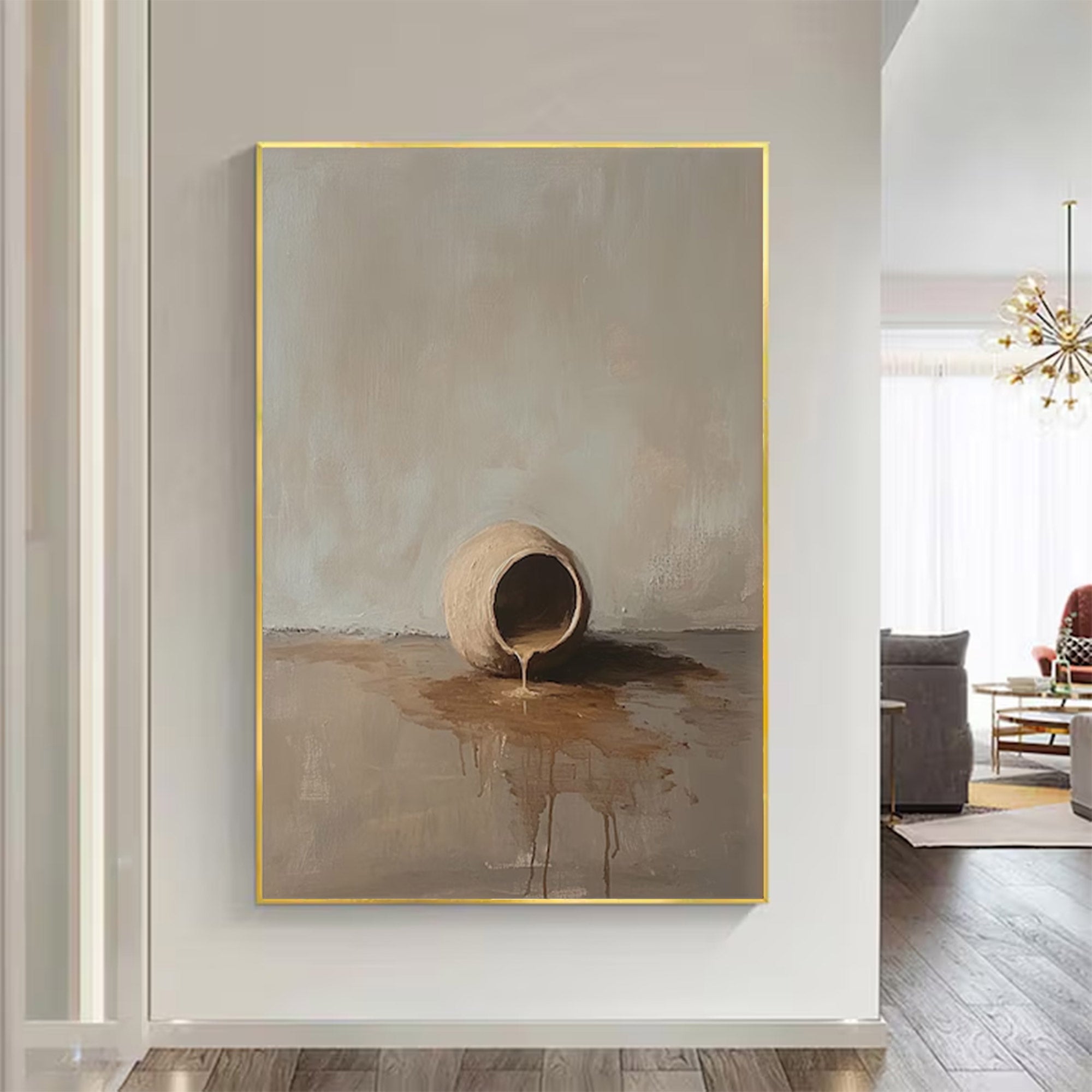 Large Contemporary Earthy Abstract Art | MuroArt #WGA 011