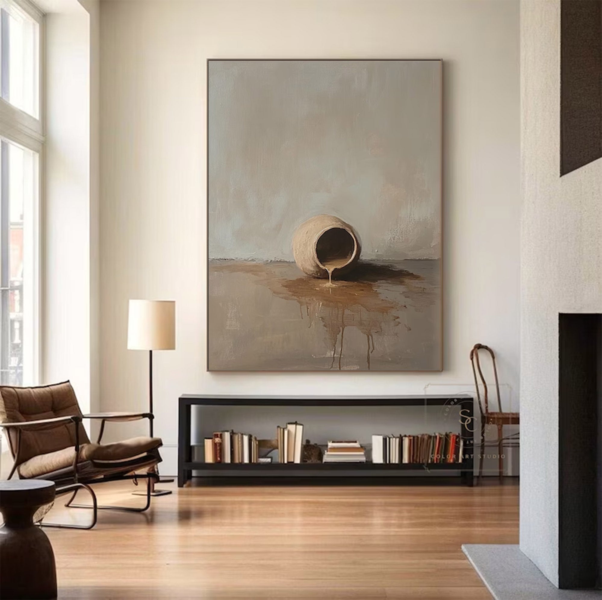 Large Contemporary Earthy Abstract Art | MuroArt #WGA 011