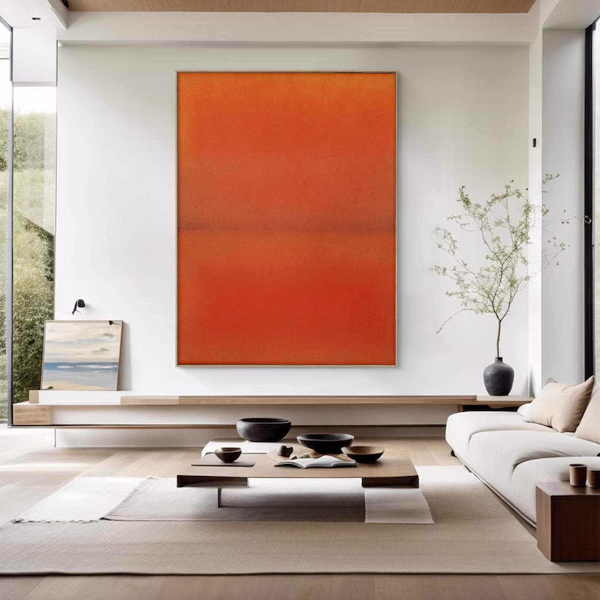 Abstract Orange Red Wall Art | MuroArt #WG 104