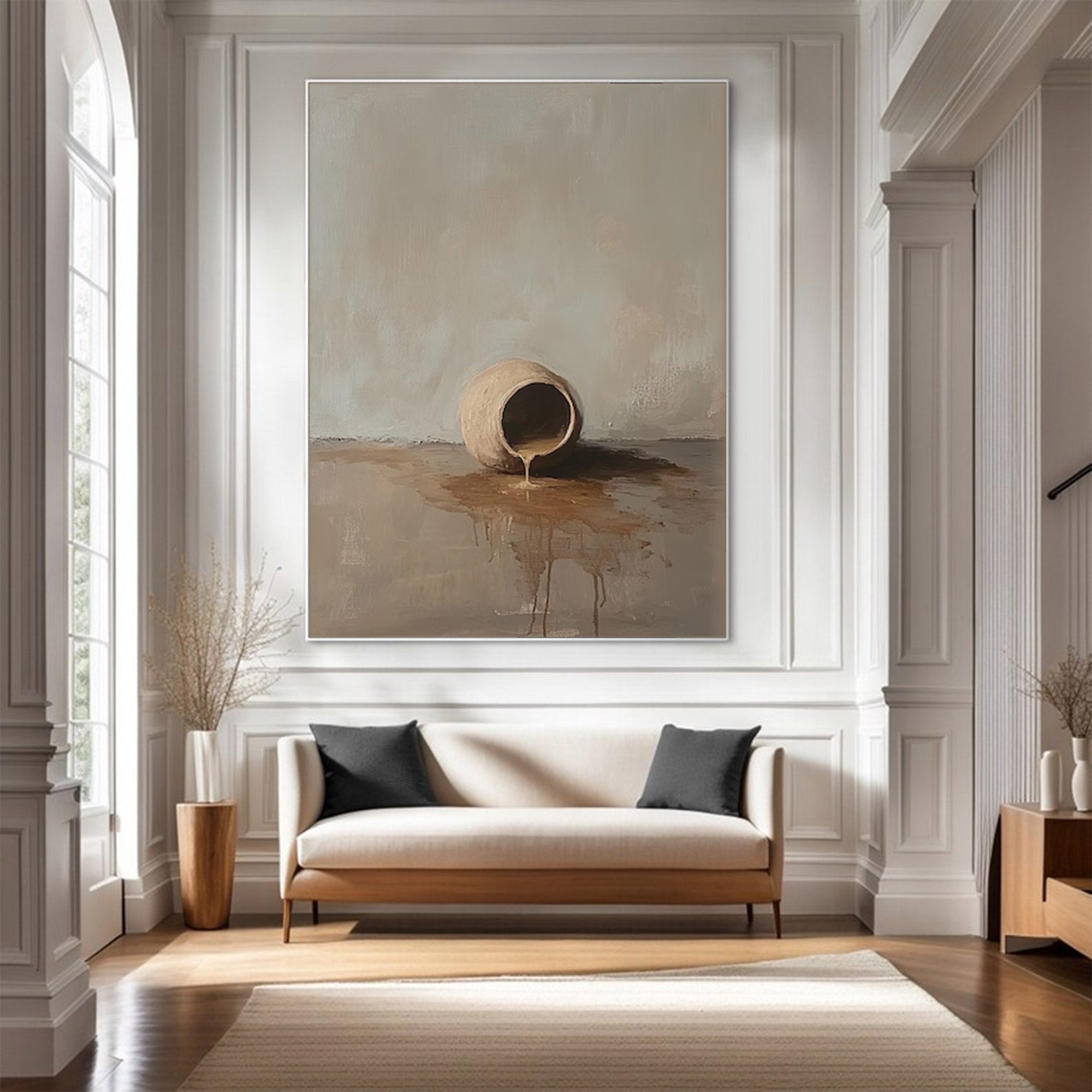Large Contemporary Earthy Abstract Art | MuroArt #WGA 011