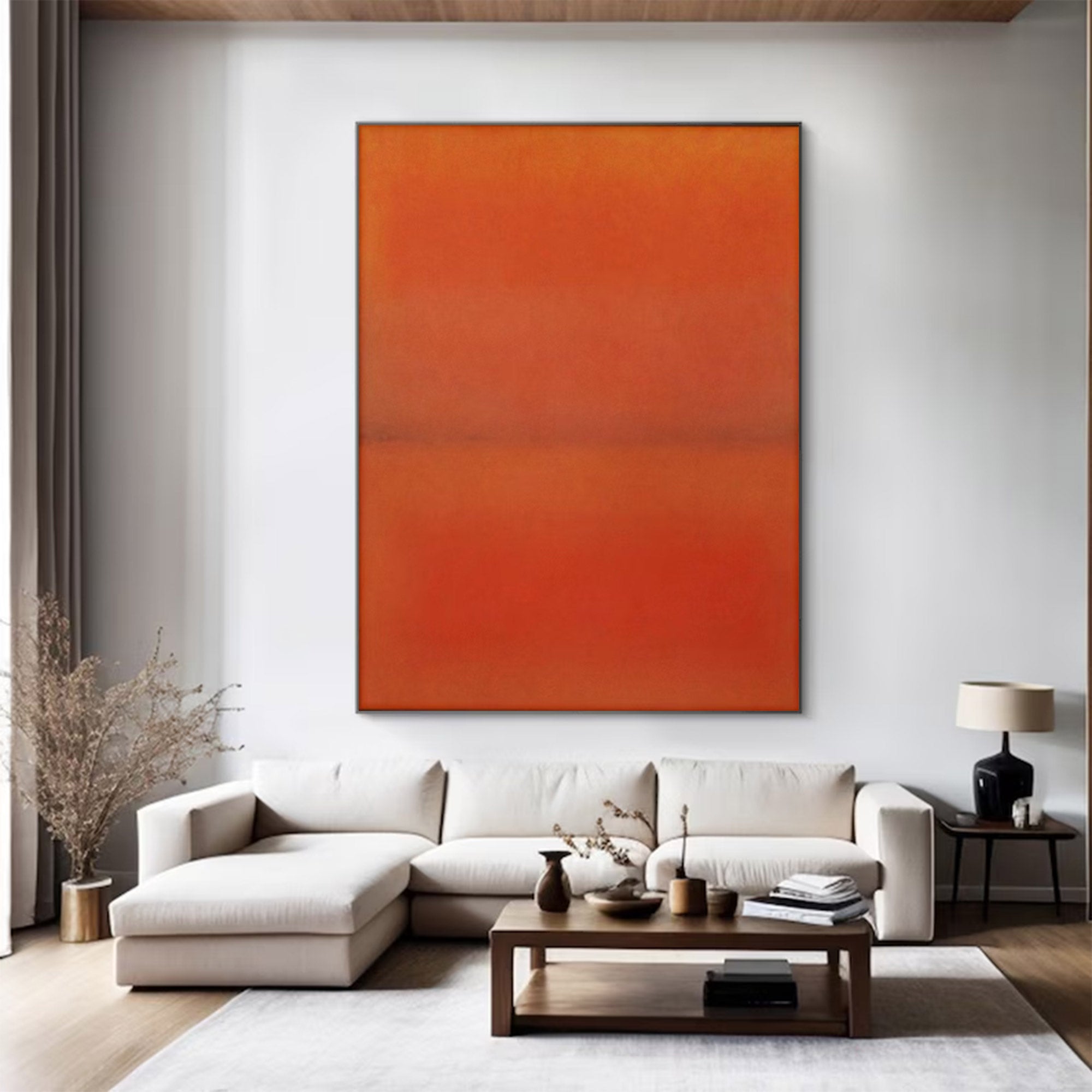 Abstract Orange Red Wall Art | MuroArt #WG 104