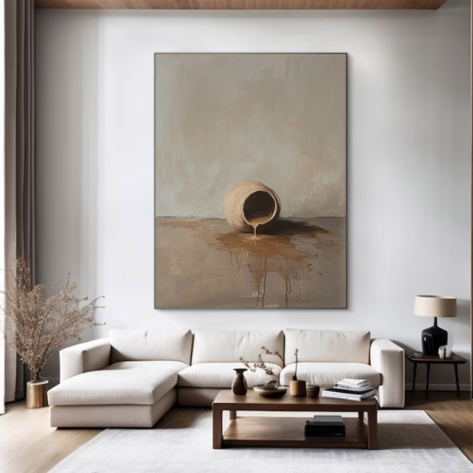 Large Contemporary Earthy Abstract Art | MuroArt #WGA 011