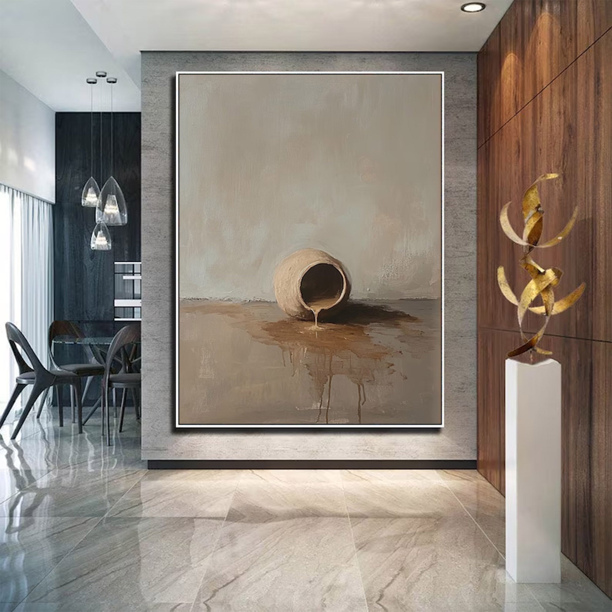 Large Contemporary Earthy Abstract Art | MuroArt #WGA 011