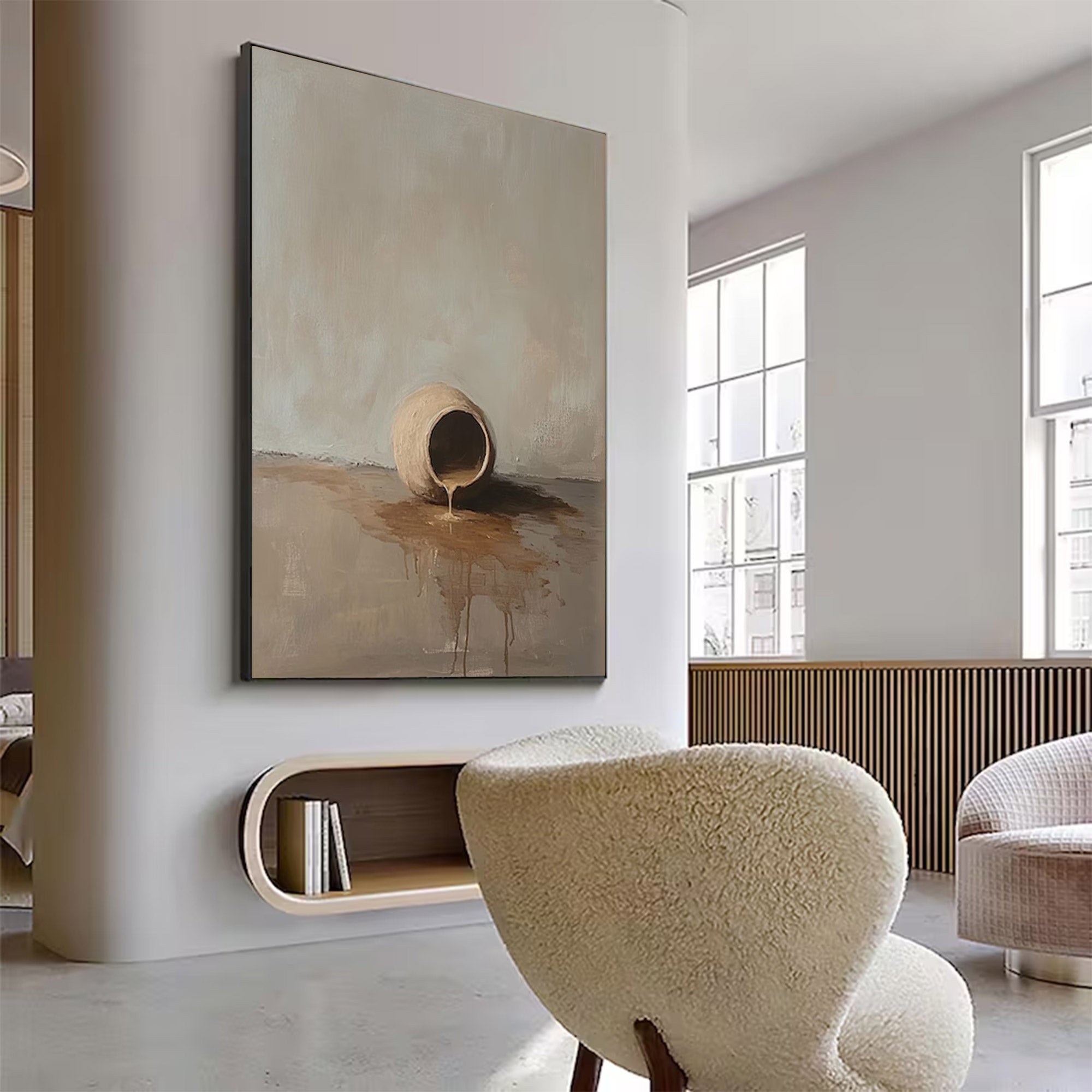 Large Contemporary Earthy Abstract Art | MuroArt #WGA 011