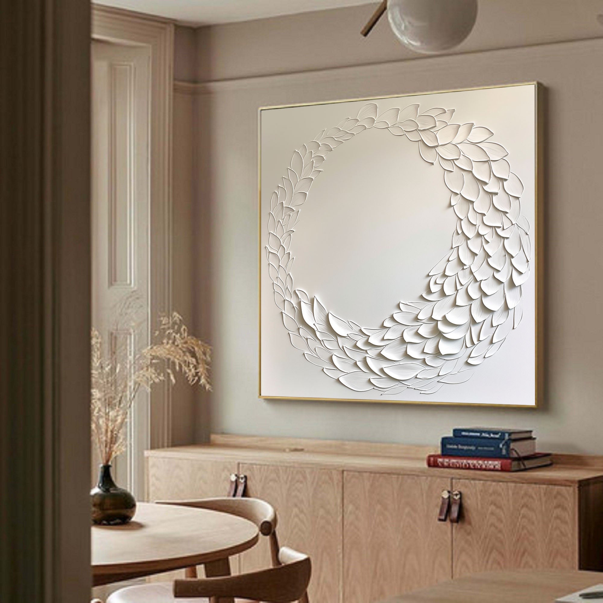 White Minimalist Painting #WM 032