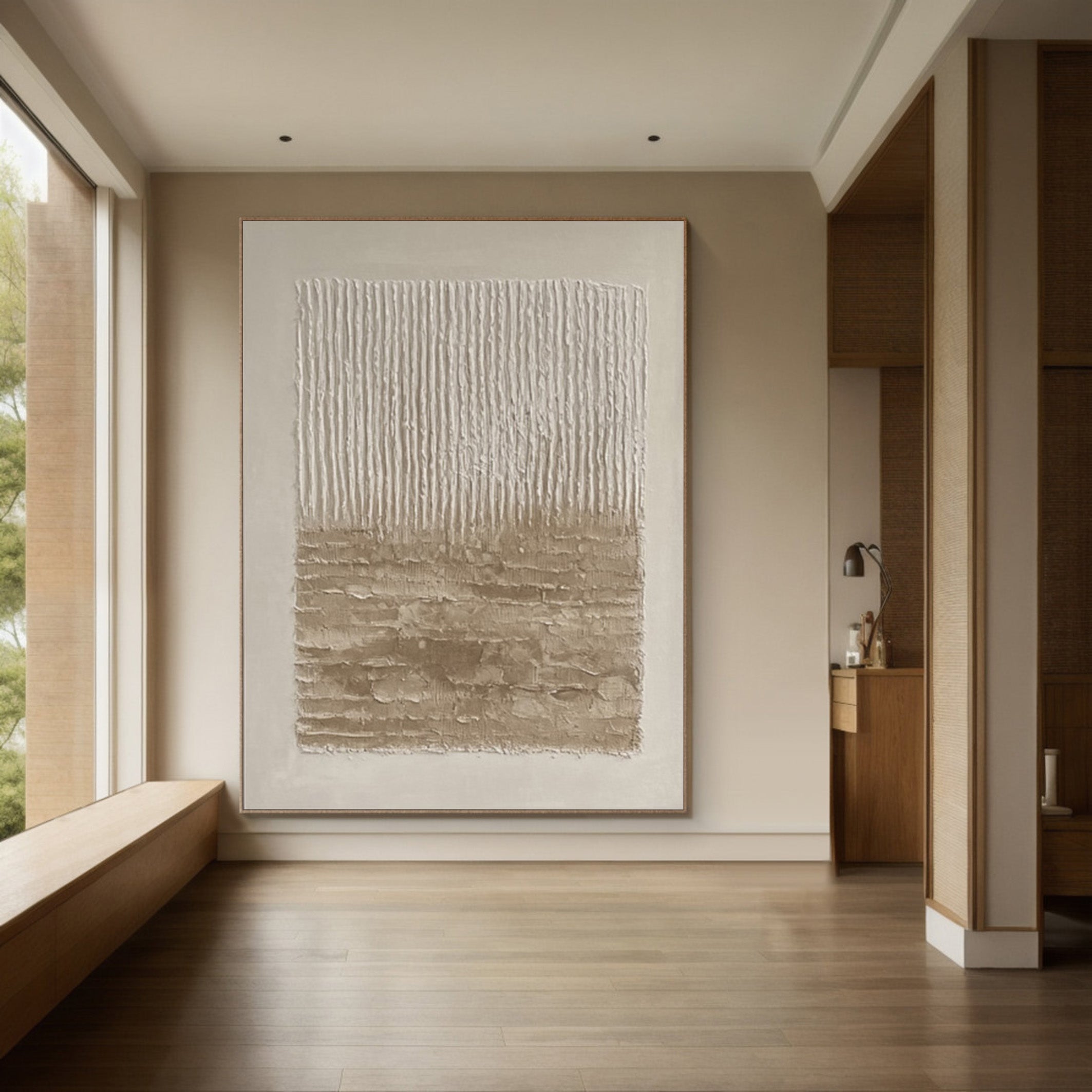 Wabi Sabi Art with Vertical Wear and Horizontal Earth #BGA 280