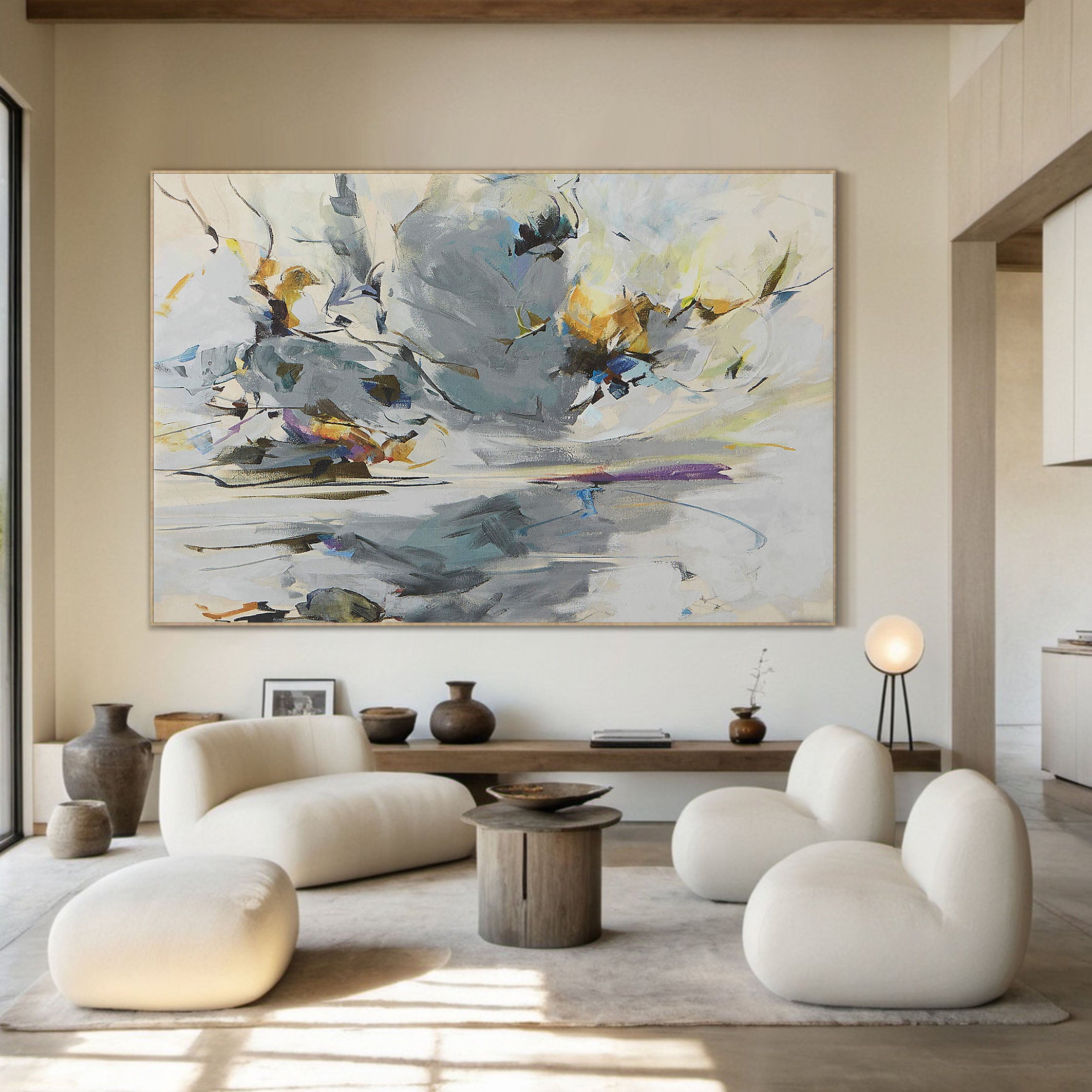 The Birds Of Wonder In the Auspicious Sky, Abstract Wall Art #BGA 109