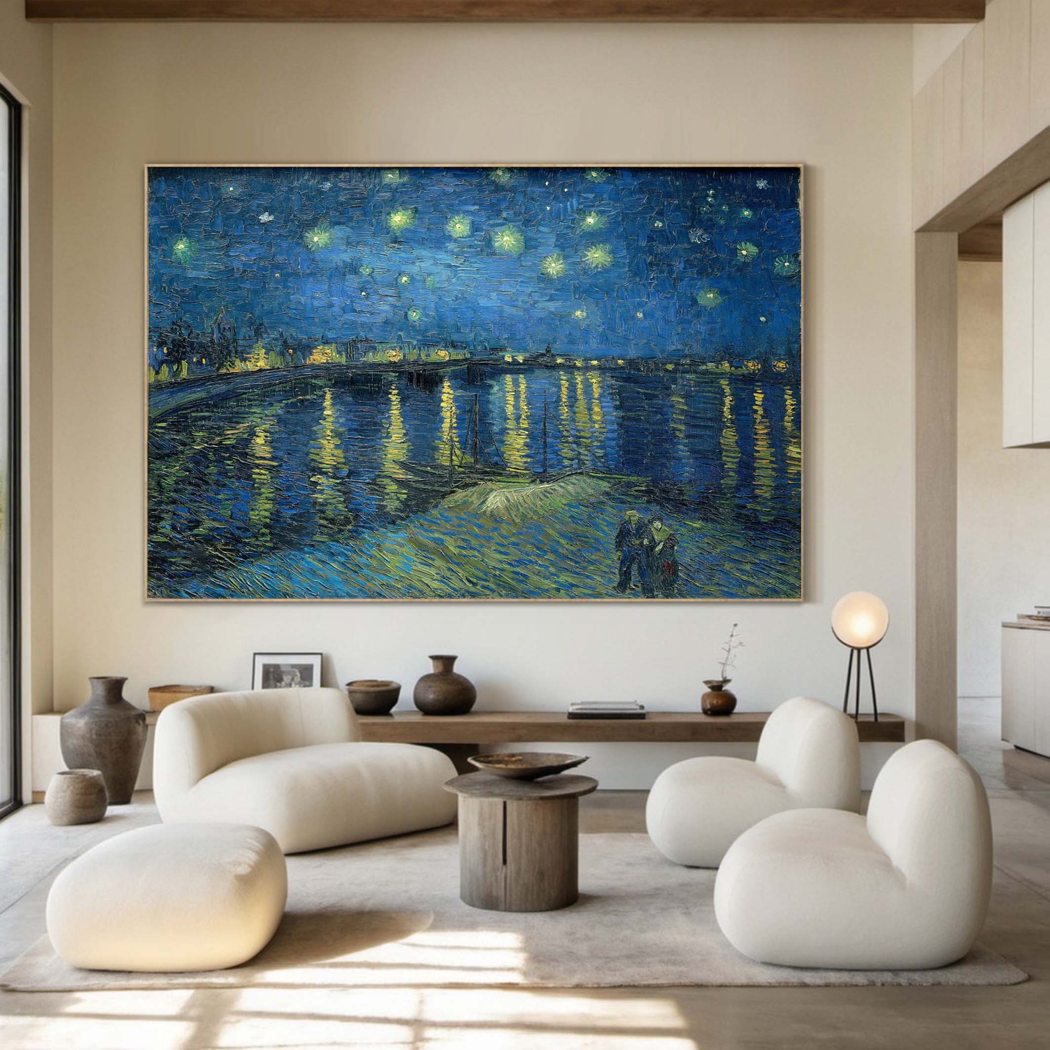 Starry Night Over the Rhône, Vincent Van Gogh Inspired #BGA 102