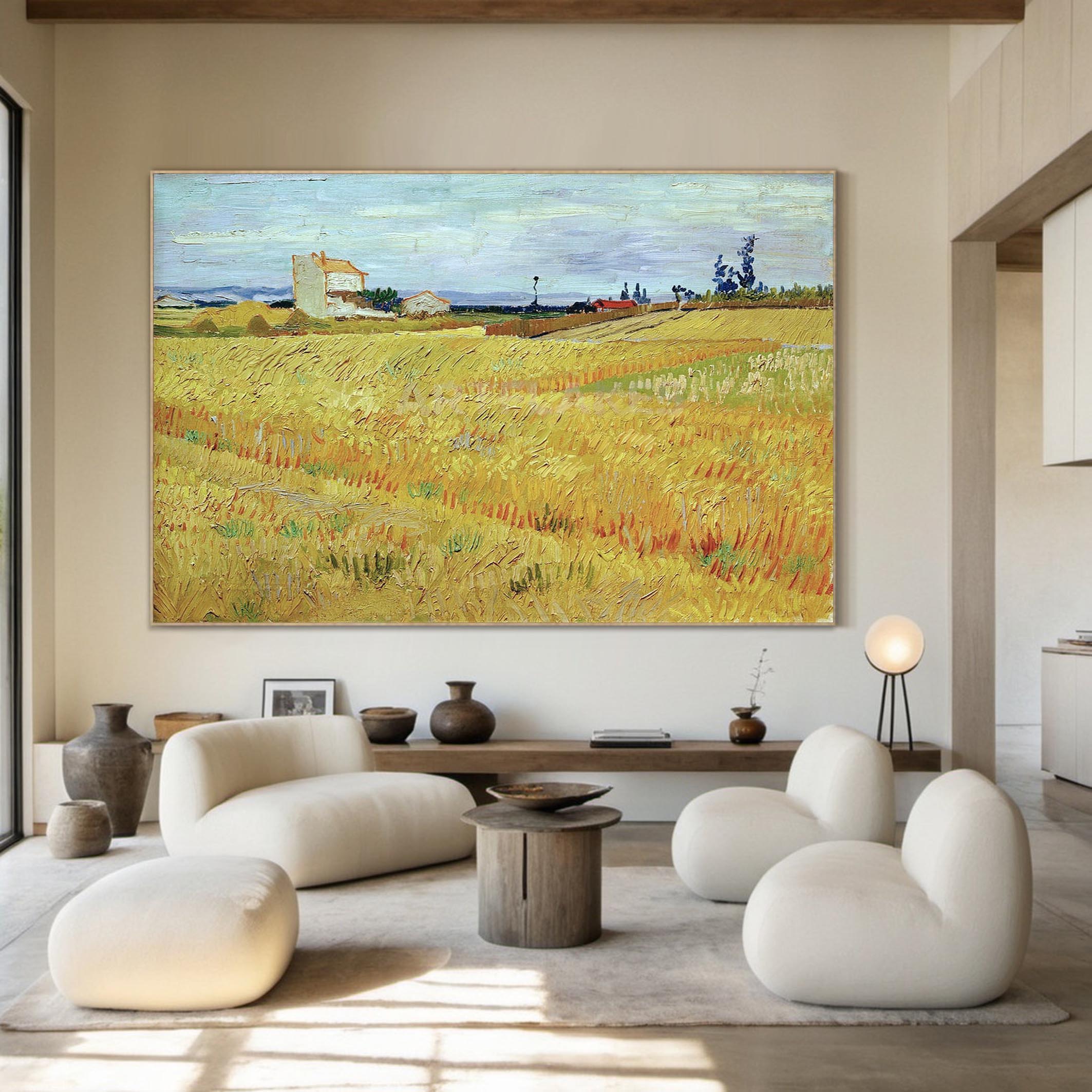 Wheat Fields, Vincent Van Gogh Inspired #BGA 104