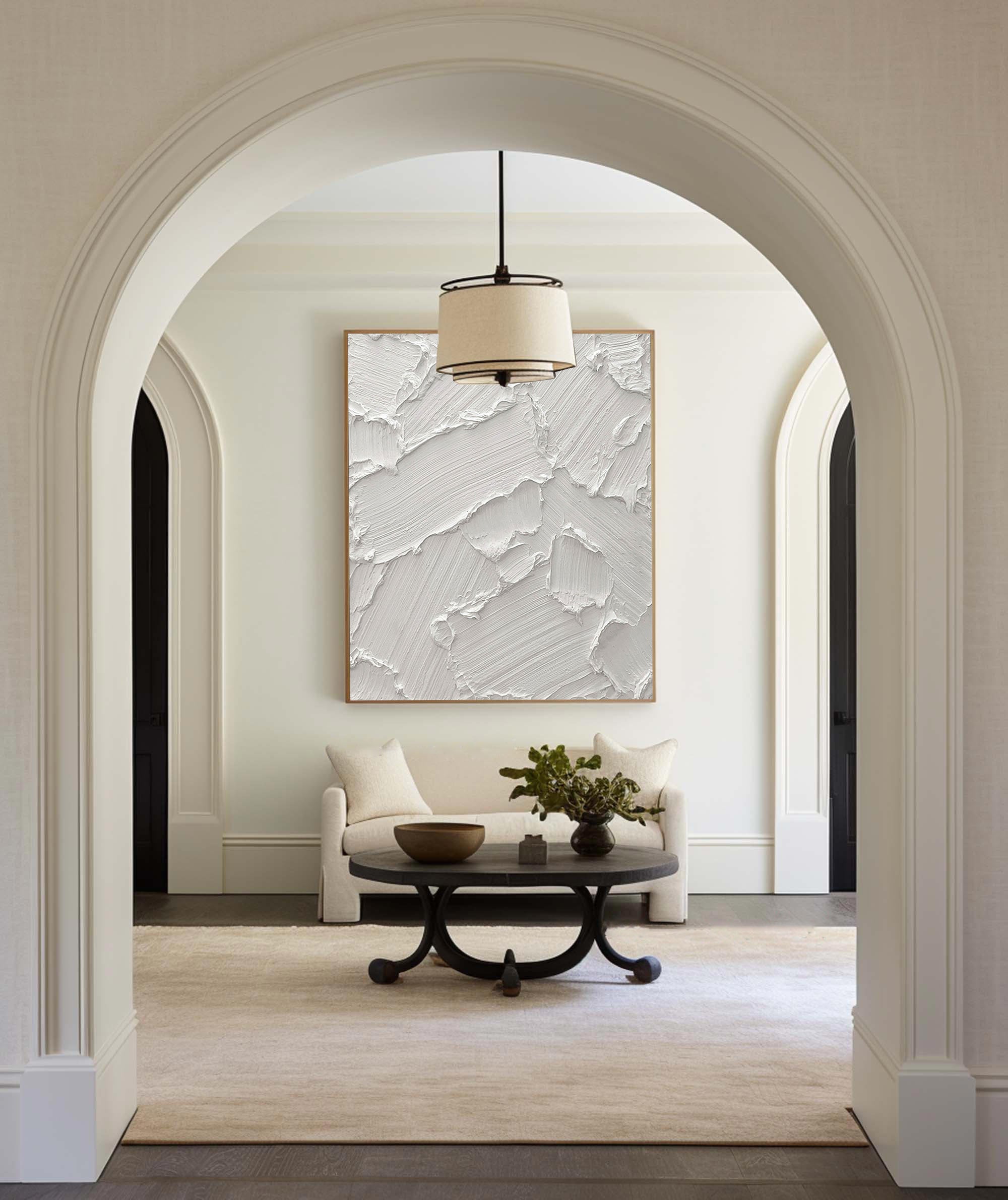 White Minimalist Painting #WM 026