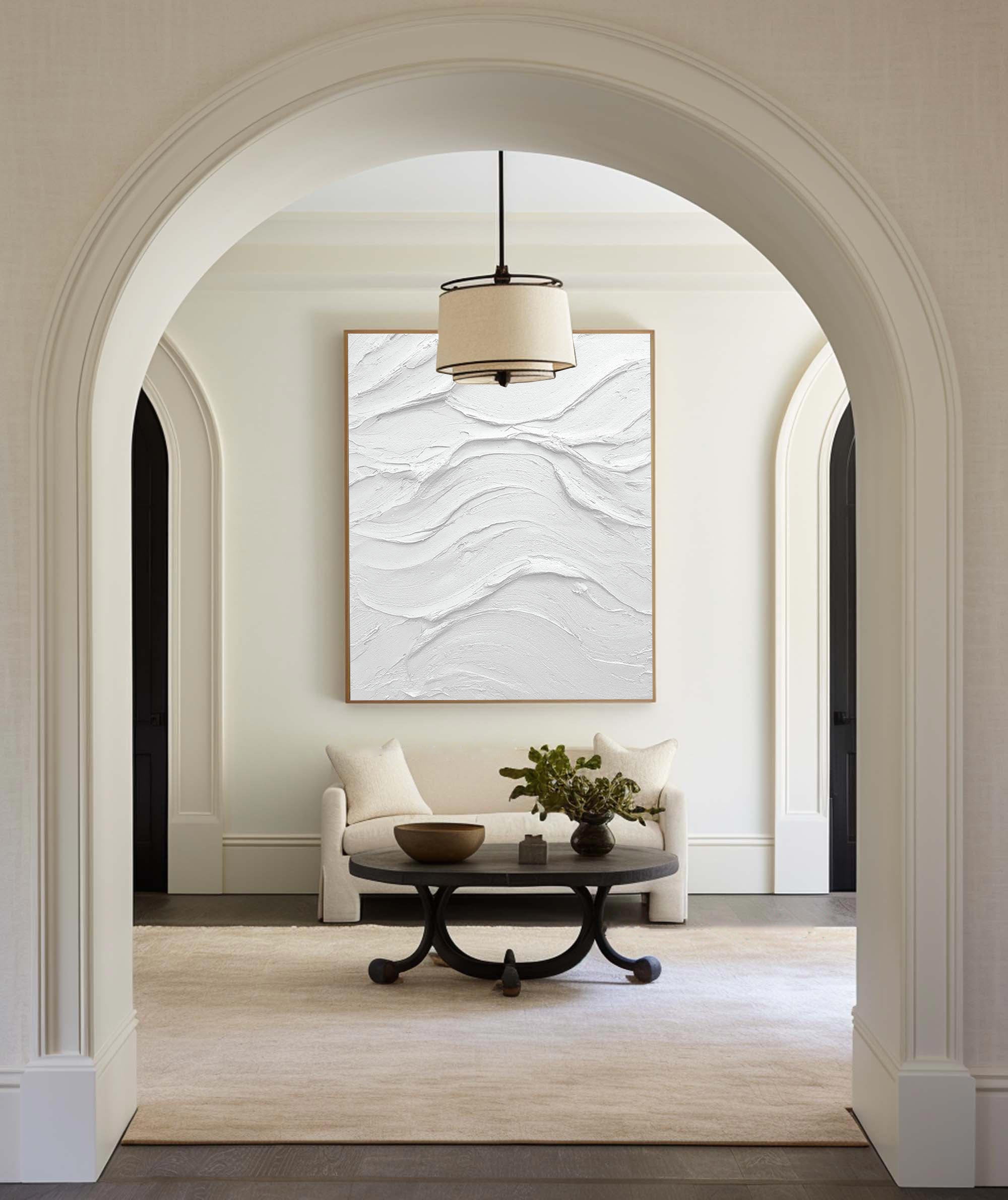 White Minimalist Painting #WM 027