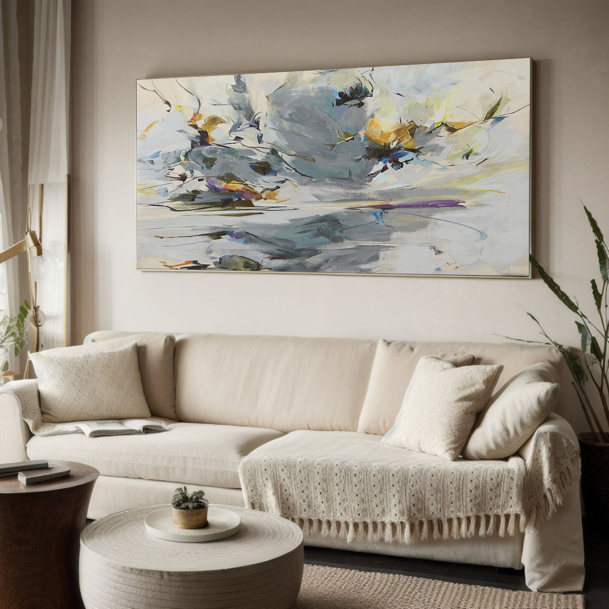 The Birds Of Wonder In the Auspicious Sky, Abstract Wall Art #BGA 109