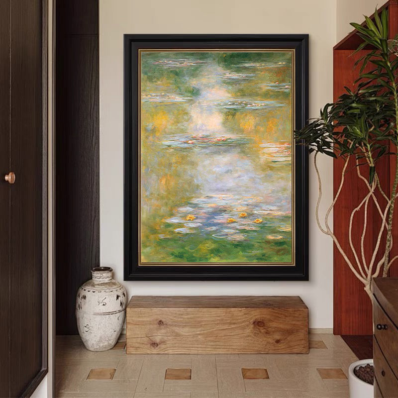 Monet Inspired Water Lilies, Impressionist Cascade #BGA 178