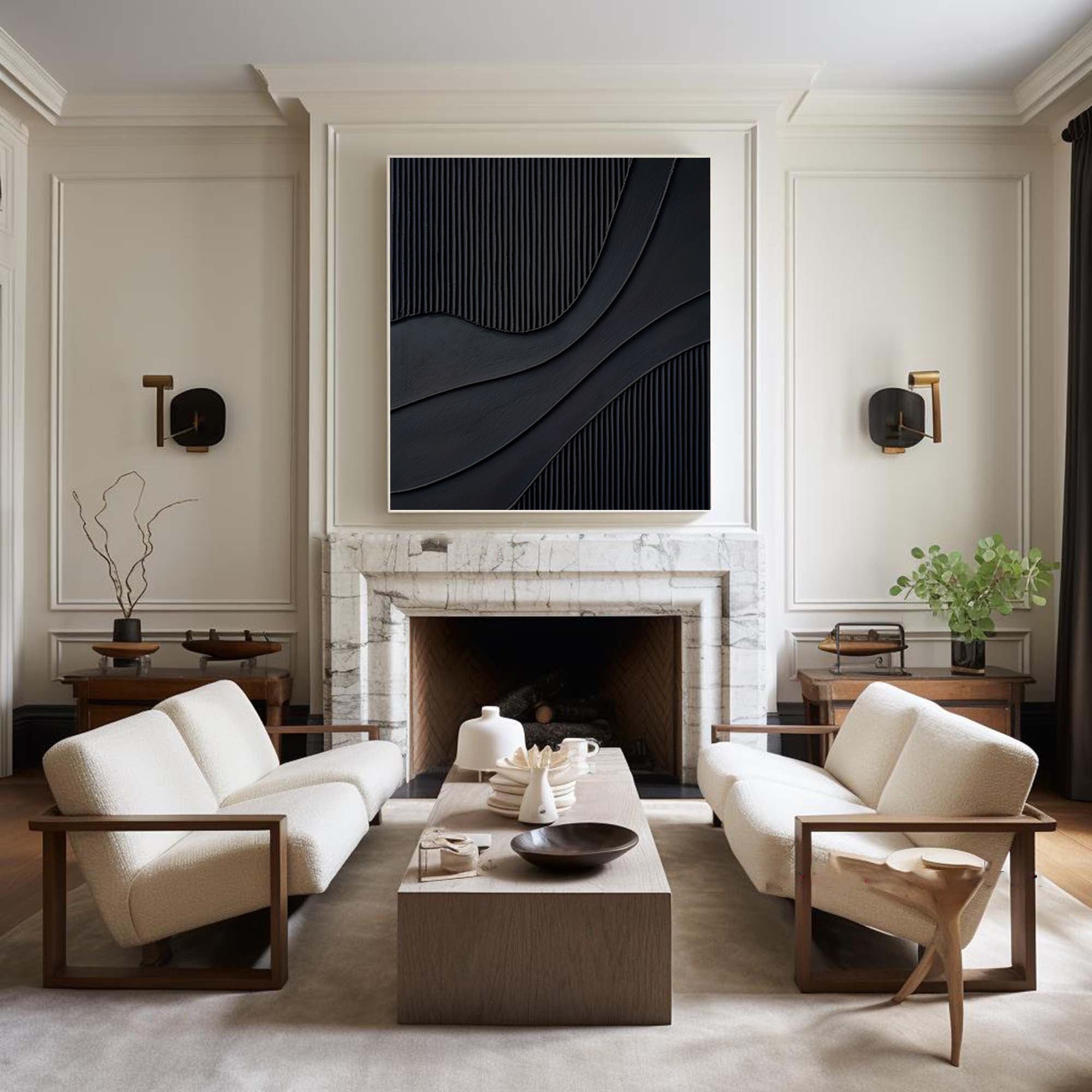 Simplistic Style Oil Painting Modern Art for Elegant Home Decor #BM 076