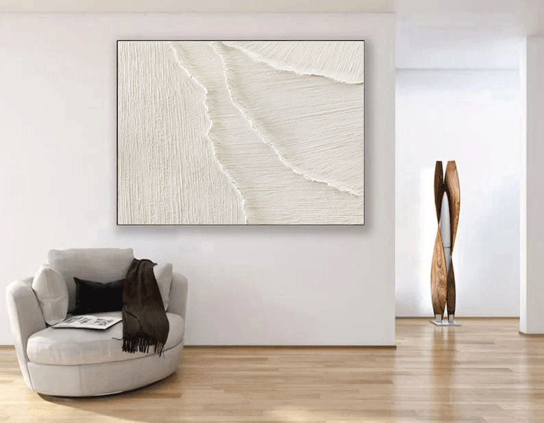 White Minimalist Painting #WM 018