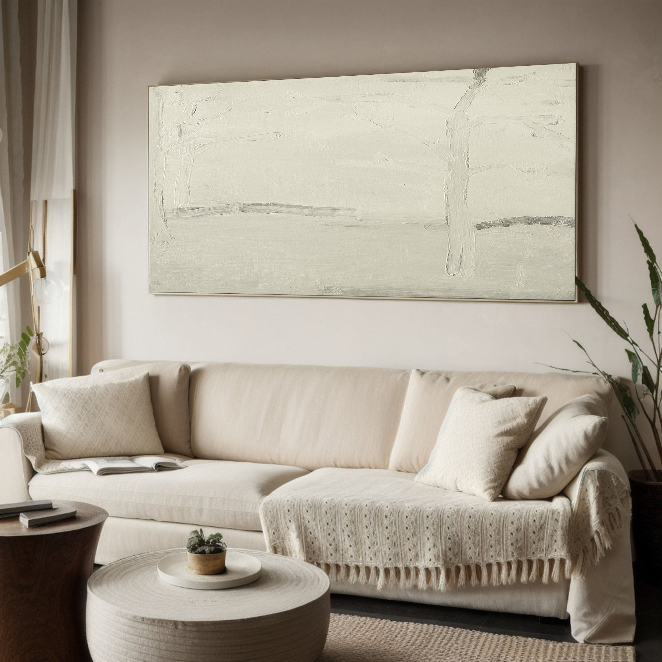 Subtle Gray Line Abstraction, Minimalist Wall Art #BGA 115