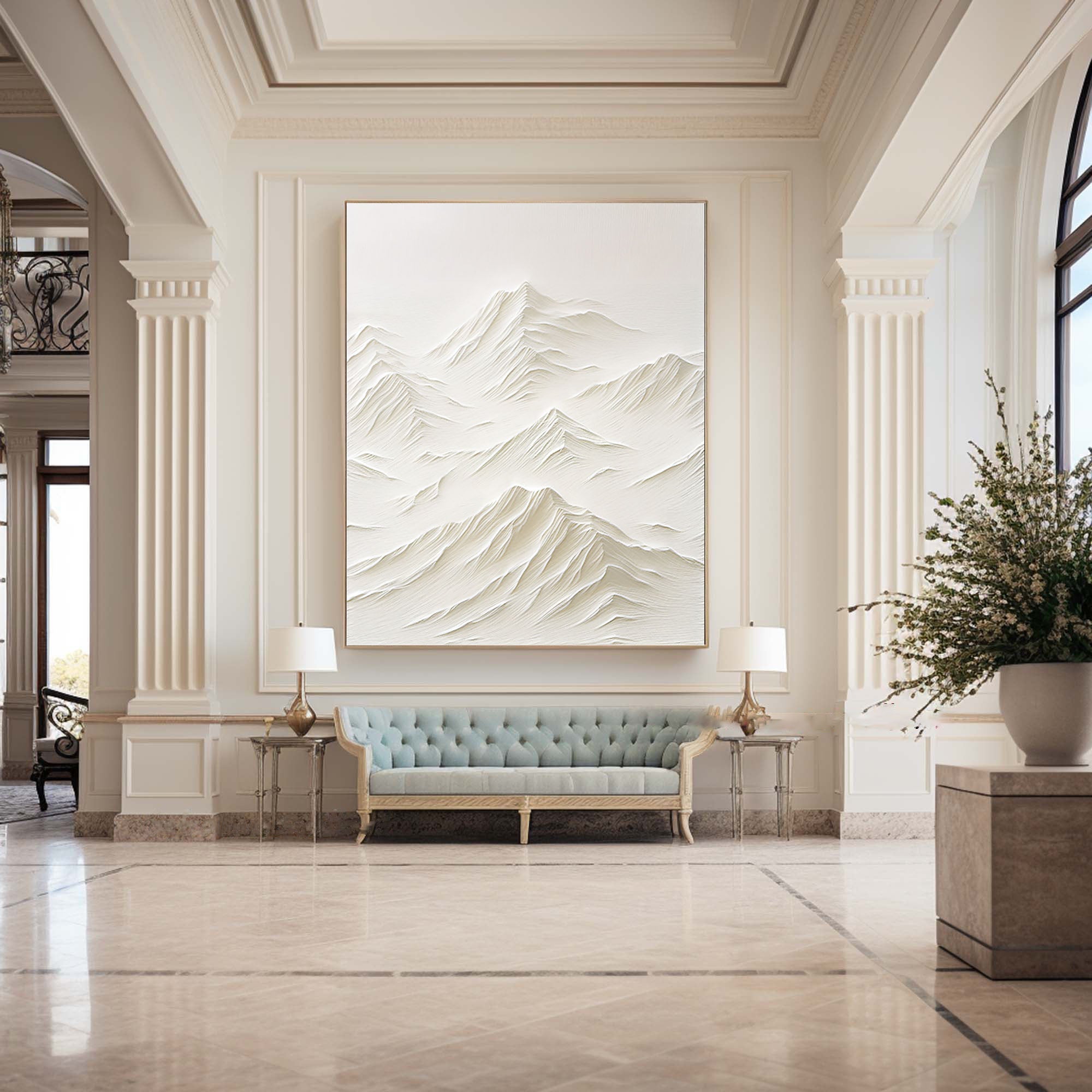 White Minimalist Painting #WM 029