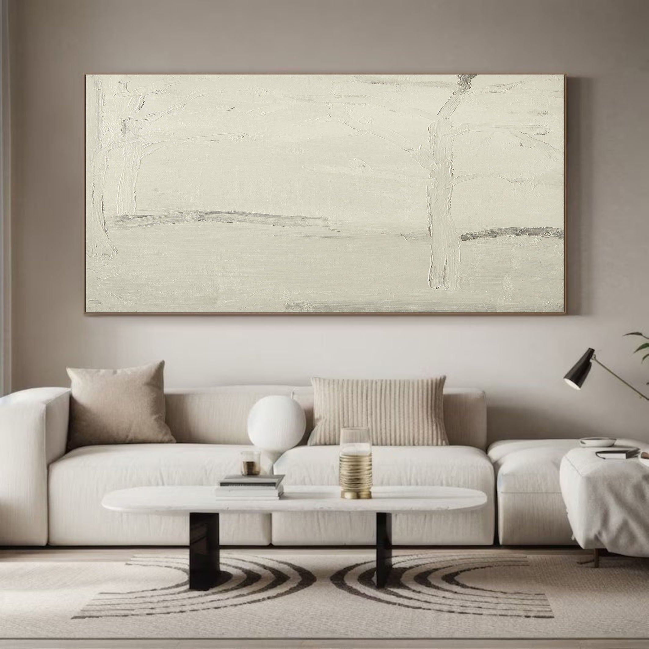 Subtle Gray Line Abstraction, Minimalist Wall Art #BGA 115