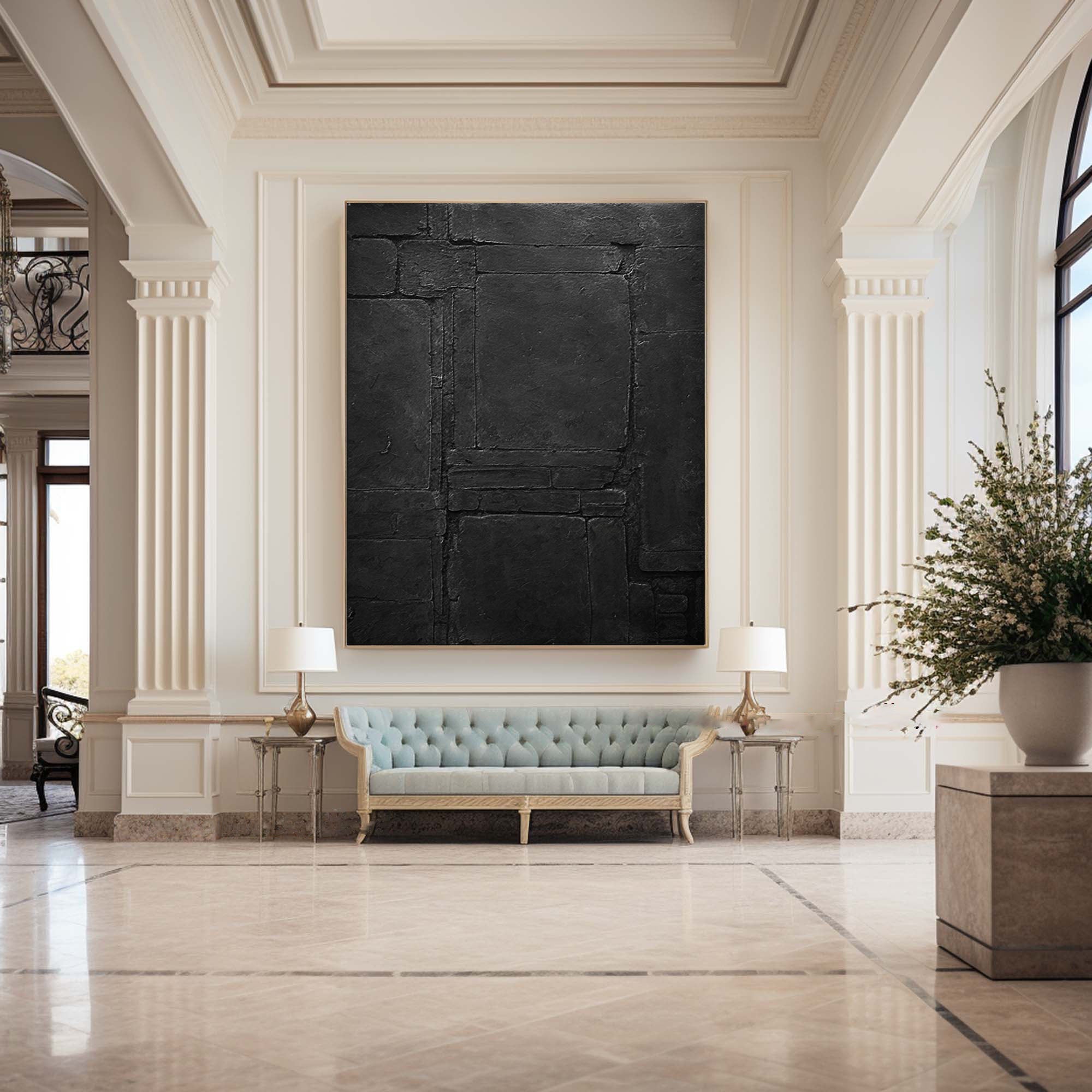 Black Minimalist Painting #BM 071