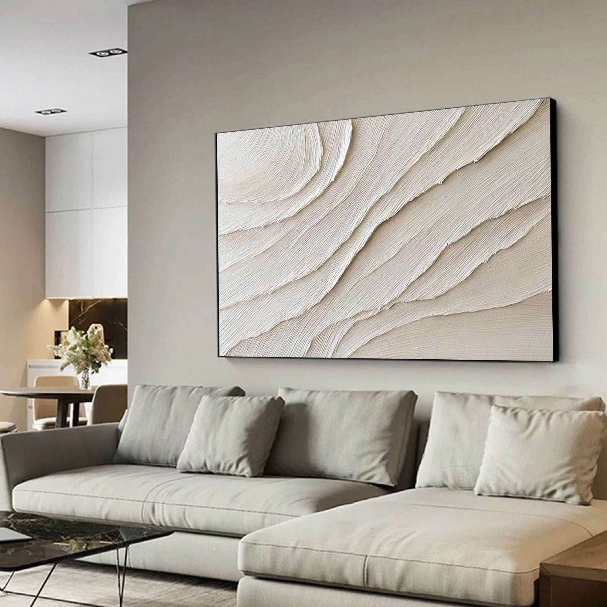 White Minimalist Painting #WM 017