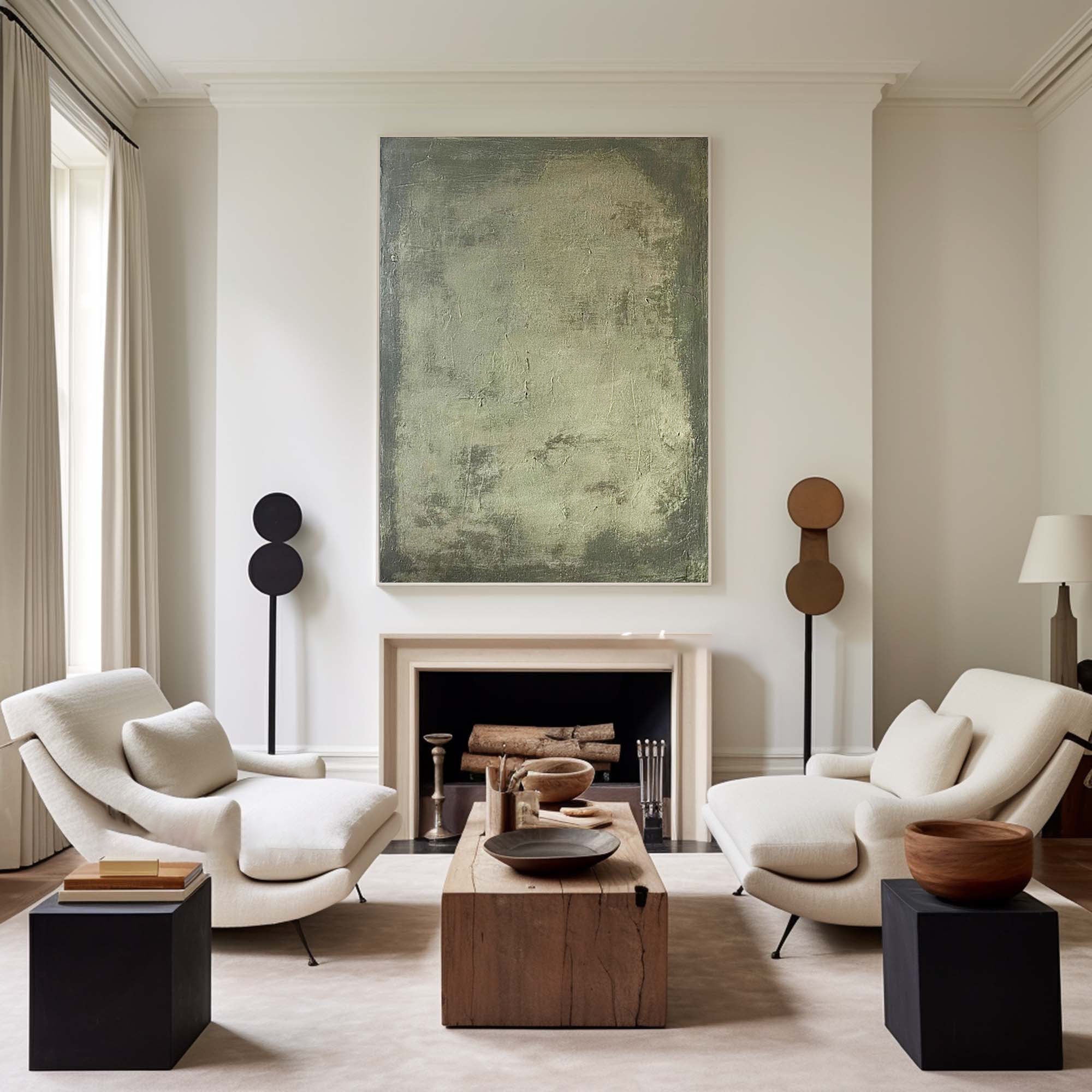 Blue & Green Abstract Painting #BGA 026