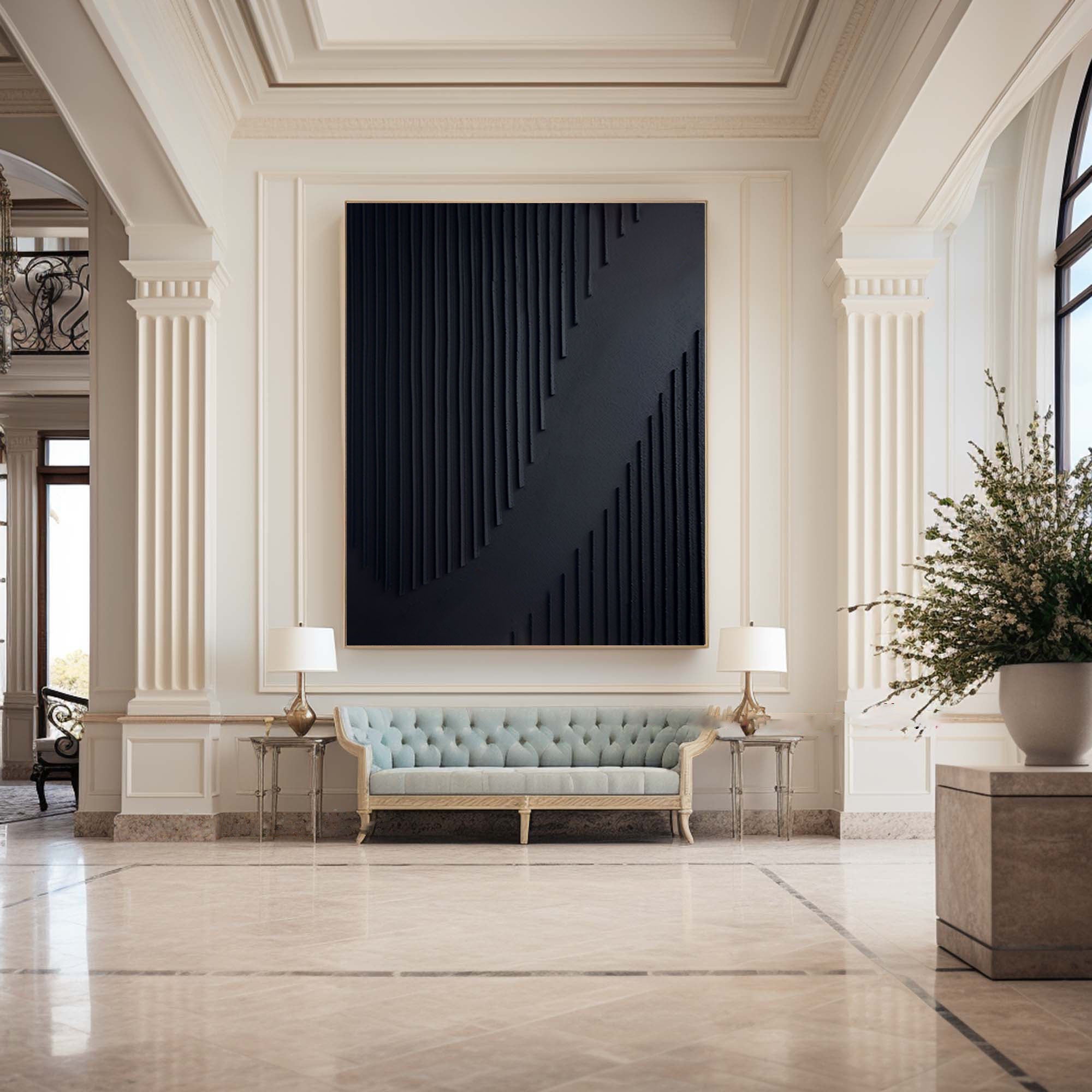 Black Minimalist Painting #BM 061