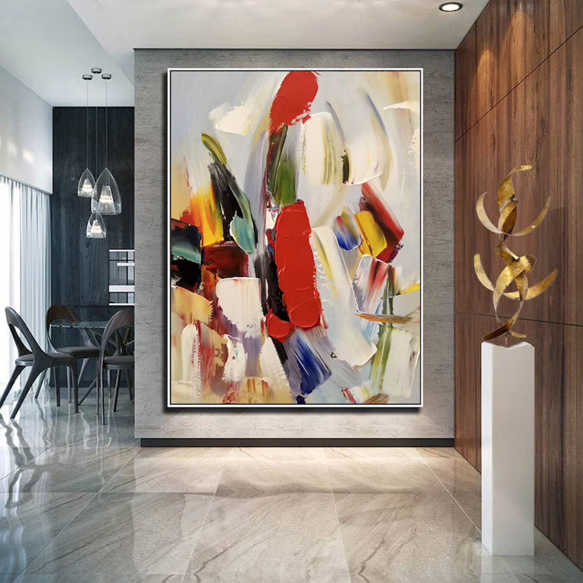 Vivid Colorful Expressive Abstract Art | MuroArt #WG 106