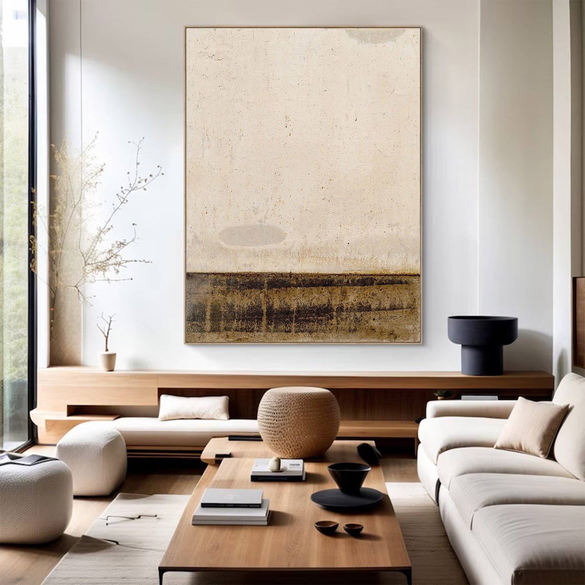 Abstract Large Modern Textured Art | MuroArt #WG 107